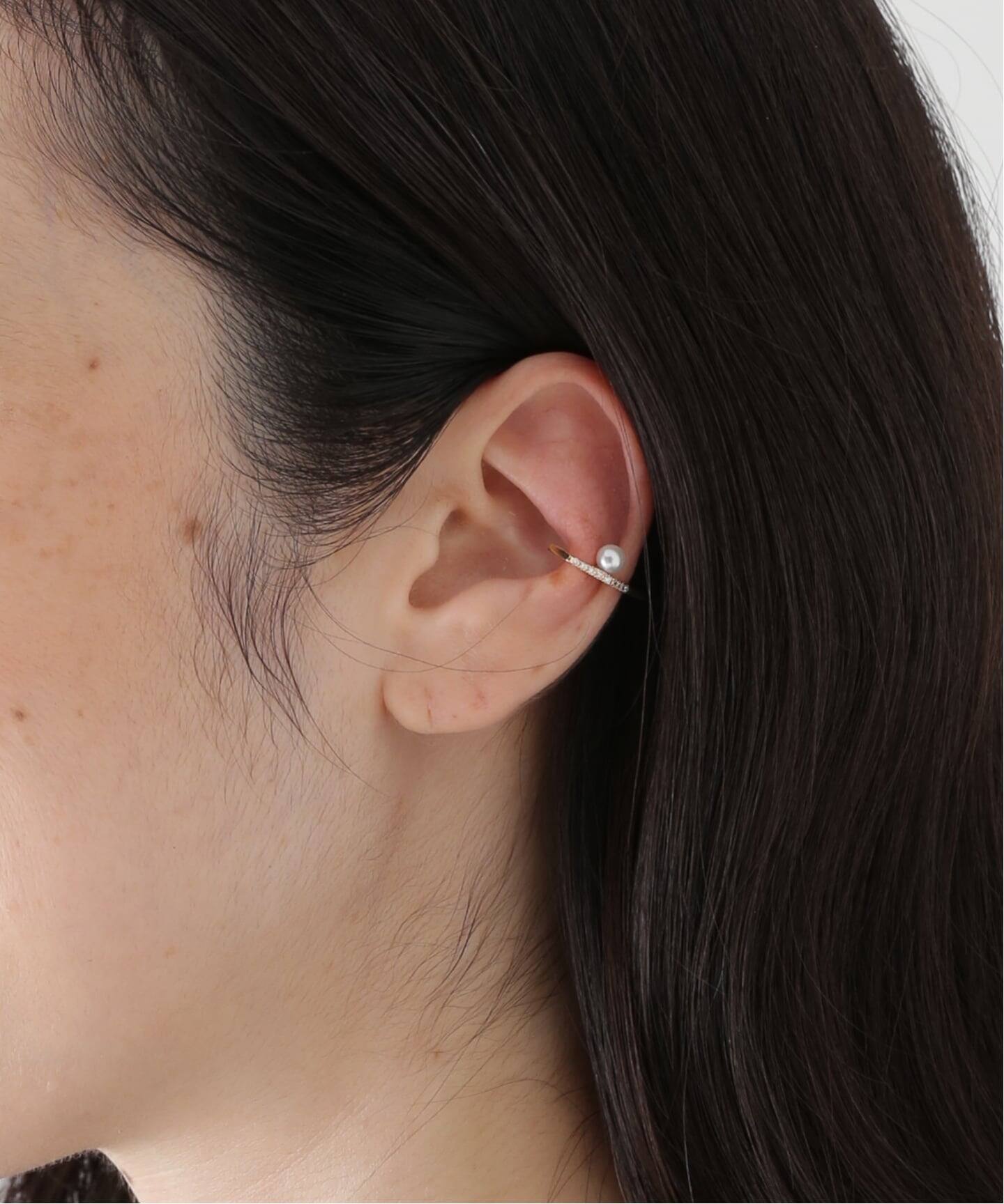 Hirotaka/ヒロタカ MANHATTAN Polygon Diamond Pearl（ピアス（片耳用