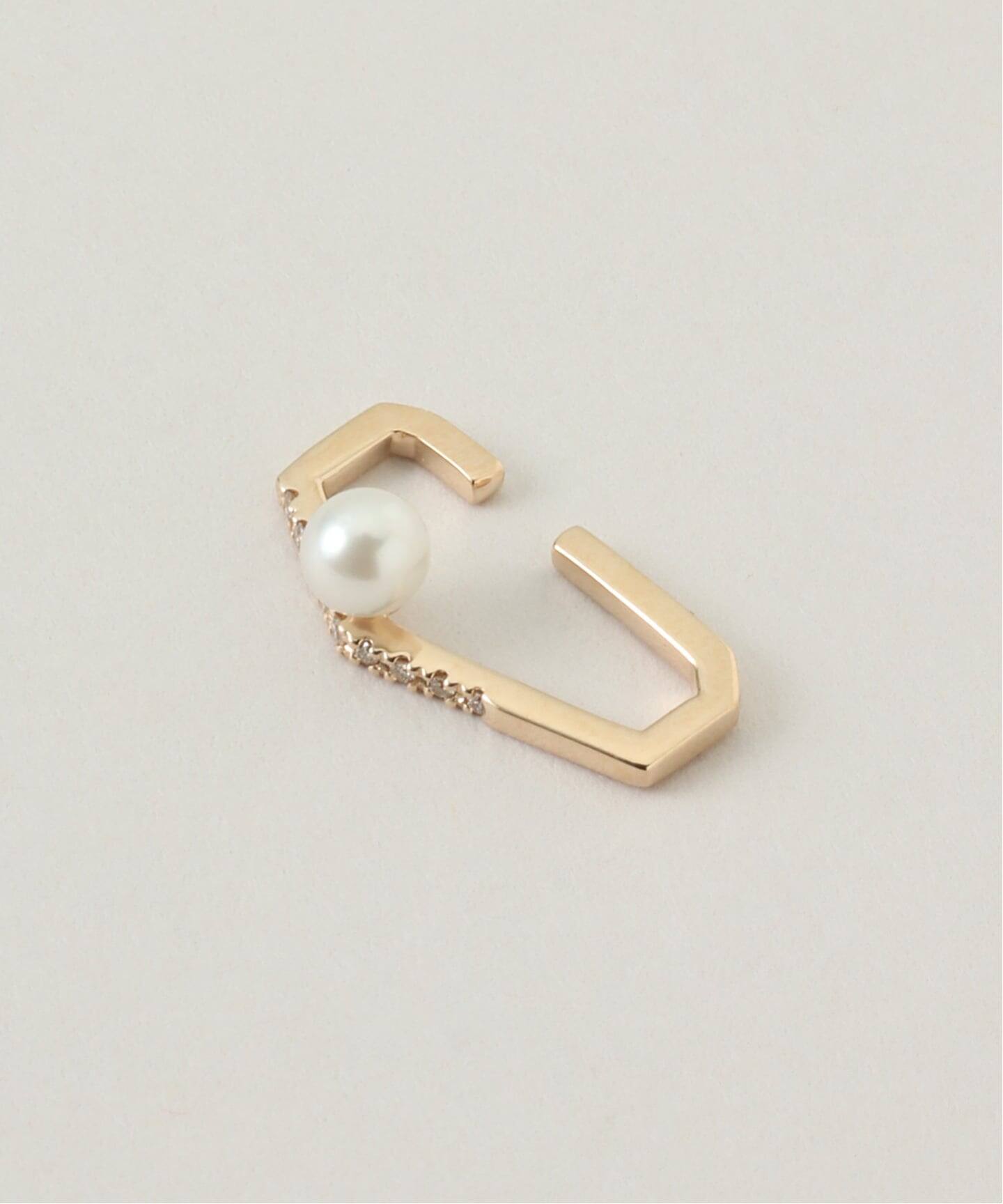 Hirotaka/ヒロタカ MANHATTAN Polygon Diamond Pearl（ピアス（片耳用 