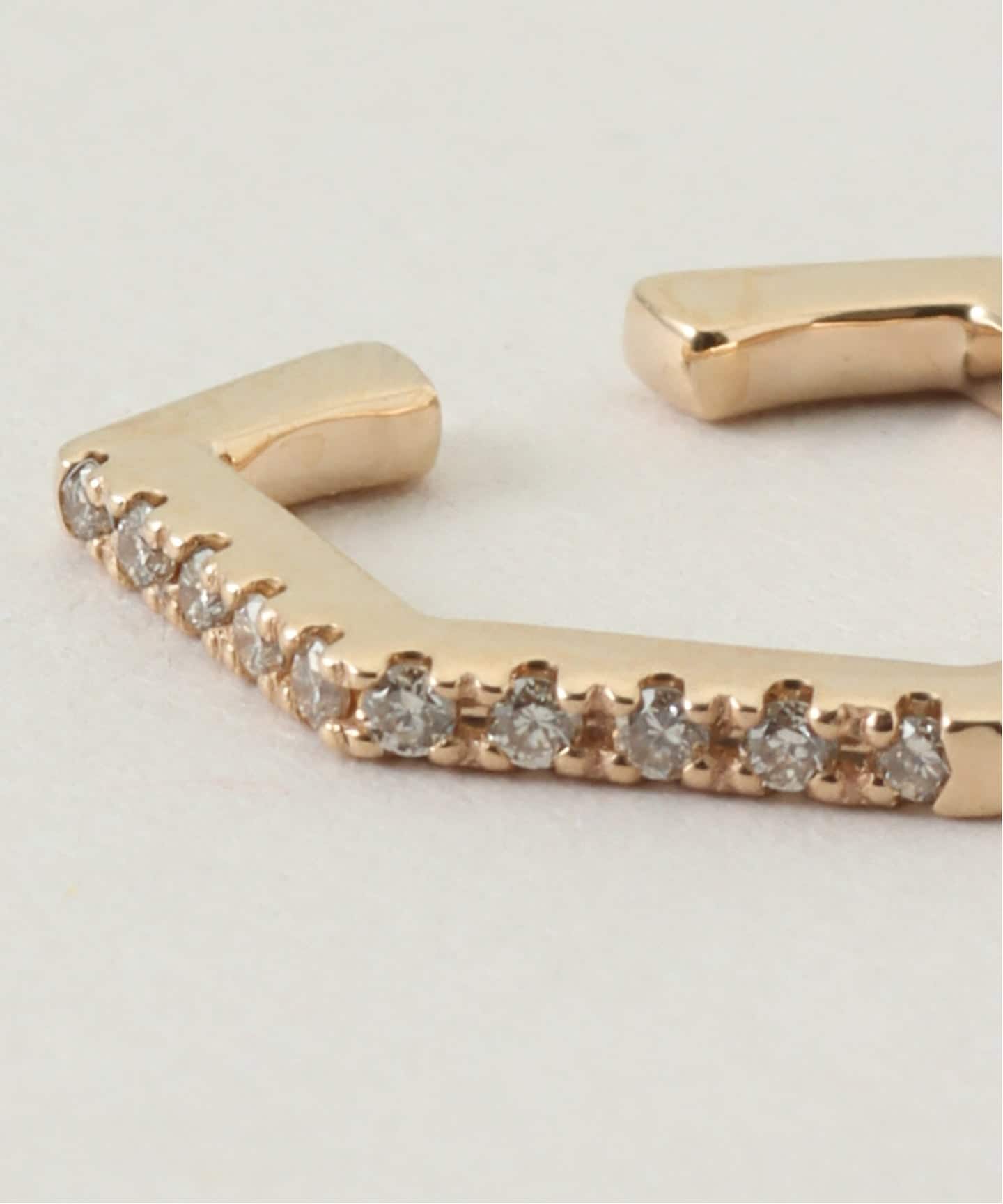 Hirotaka/ヒロタカ MANHATTAN Hexagon Diamond Ear C（ピアス（片耳用