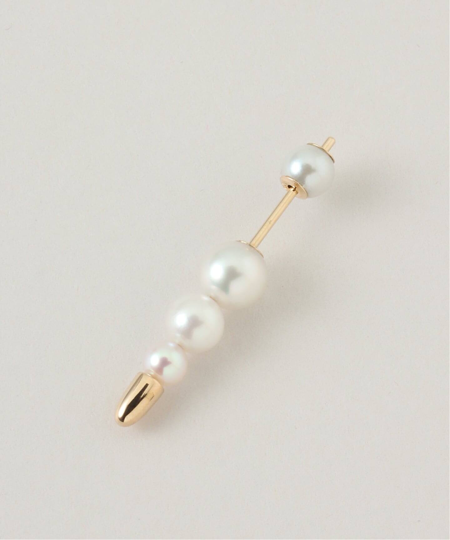 Hirotaka/ヒロタカ BACK SPEAR Puncture Pearl Earring（ピアス（片耳 