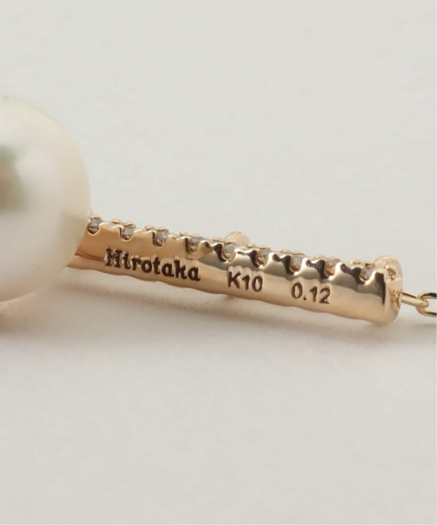Hirotaka/ヒロタカ Drosera Diamond Akoya Pearl Bar（ネックレス