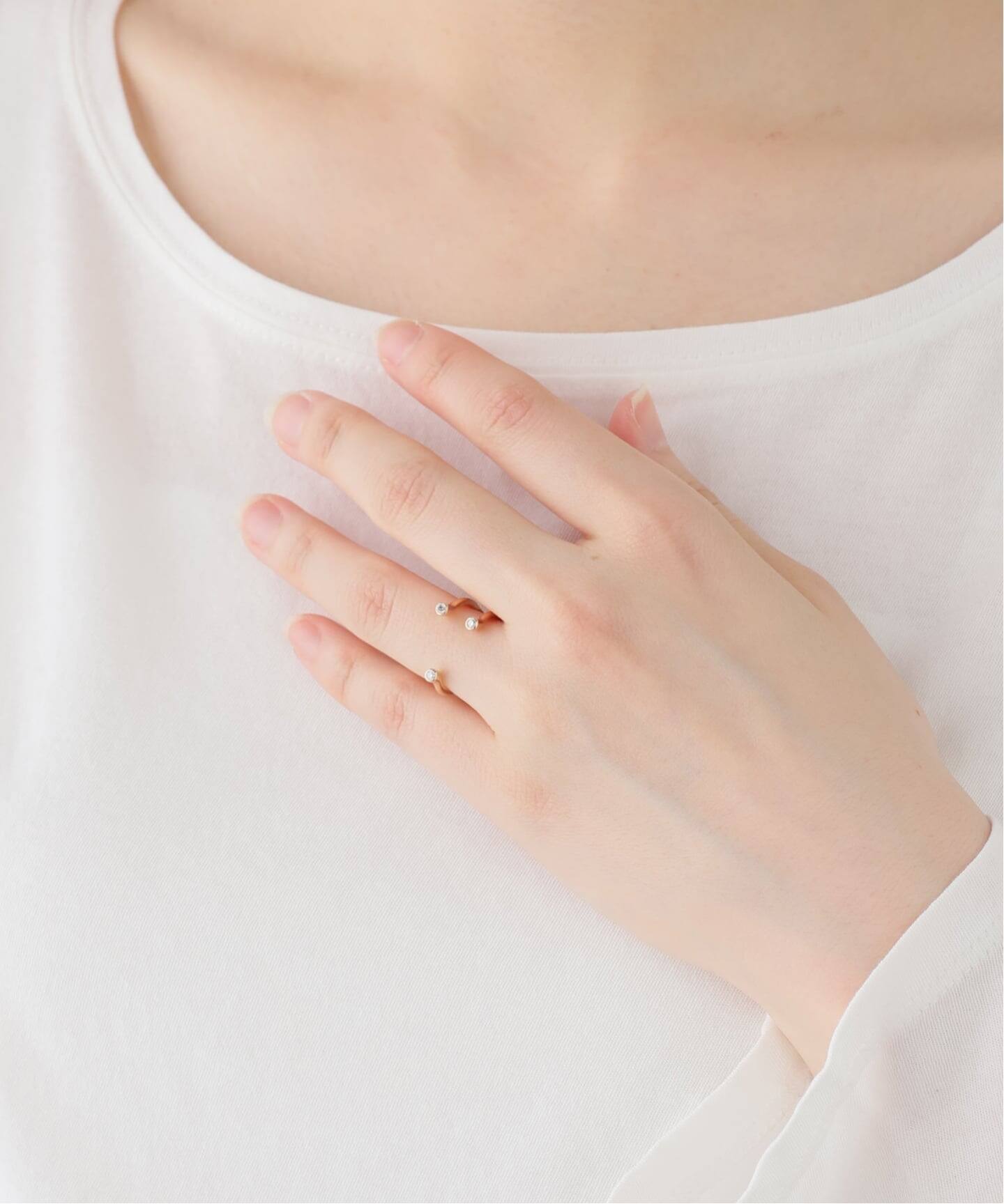 Hirotaka/ヒロタカ Drosera Diamond Cuff Ring（リング）｜NOBLE