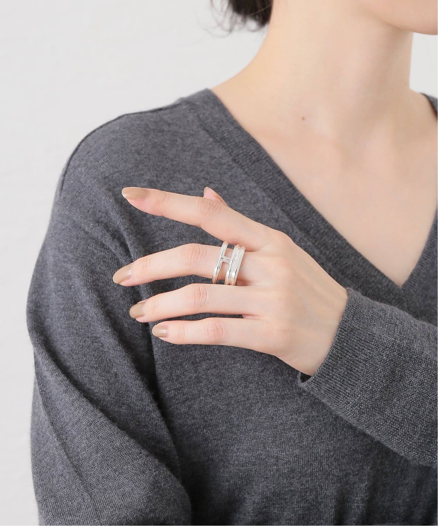 Hirotaka/ヒロタカ Sand Dune Layered Ring シルバー（リング）｜NOBLE