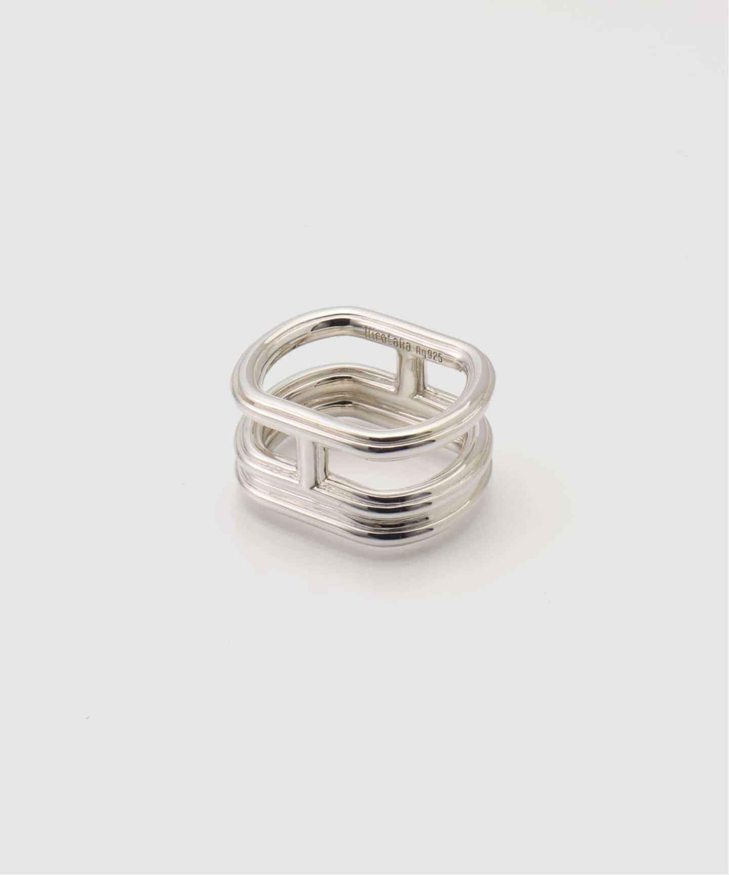 アクセサリー Hirotaka Sand Dune Layered Ring Hirotaka/ヒロタカ Sand Dune Layered Ring シルバー（リング）｜NOBLE