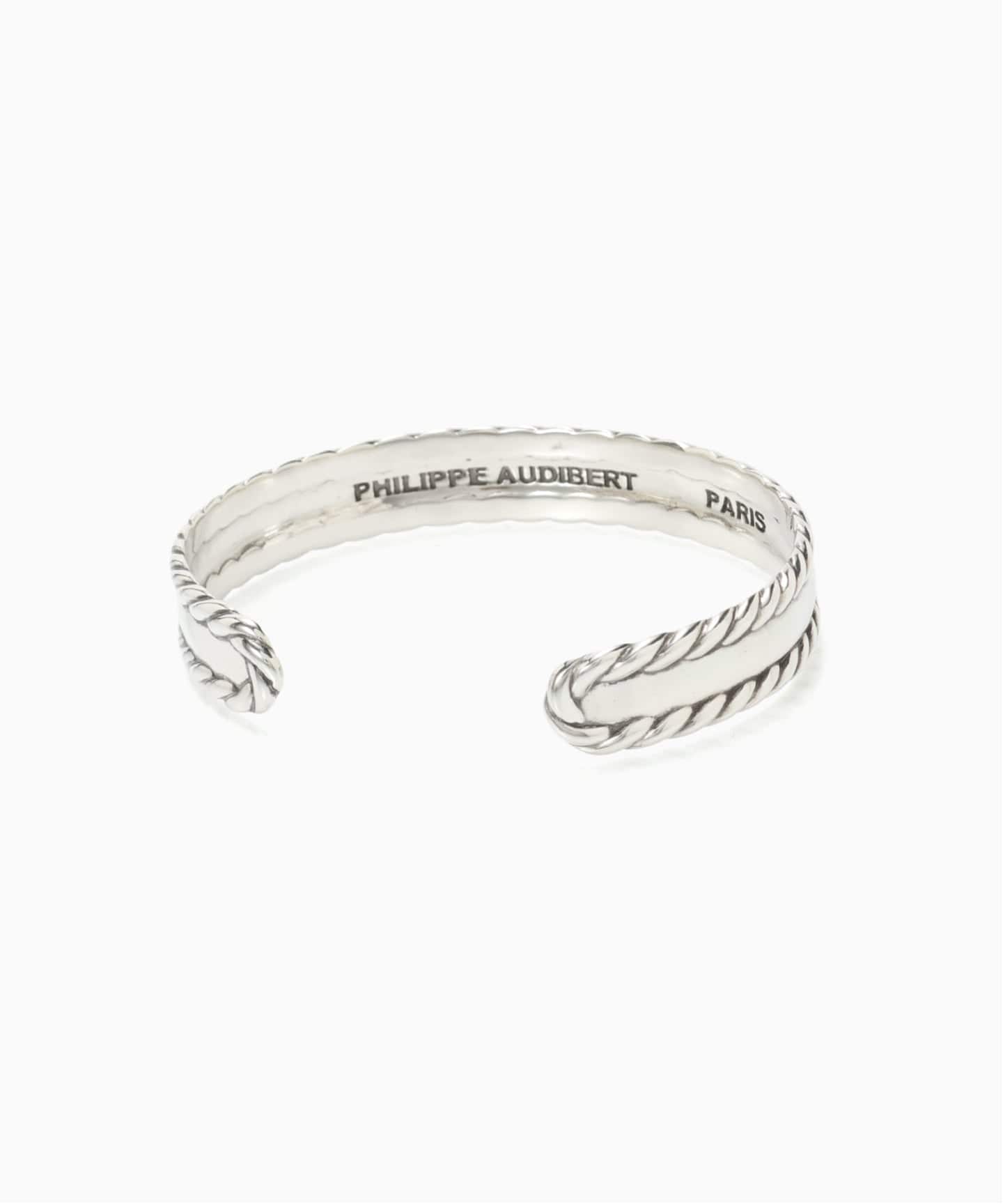 PHILIPPE AUDIBERT Cesar rigid bracelet silver plated（ブレスレット