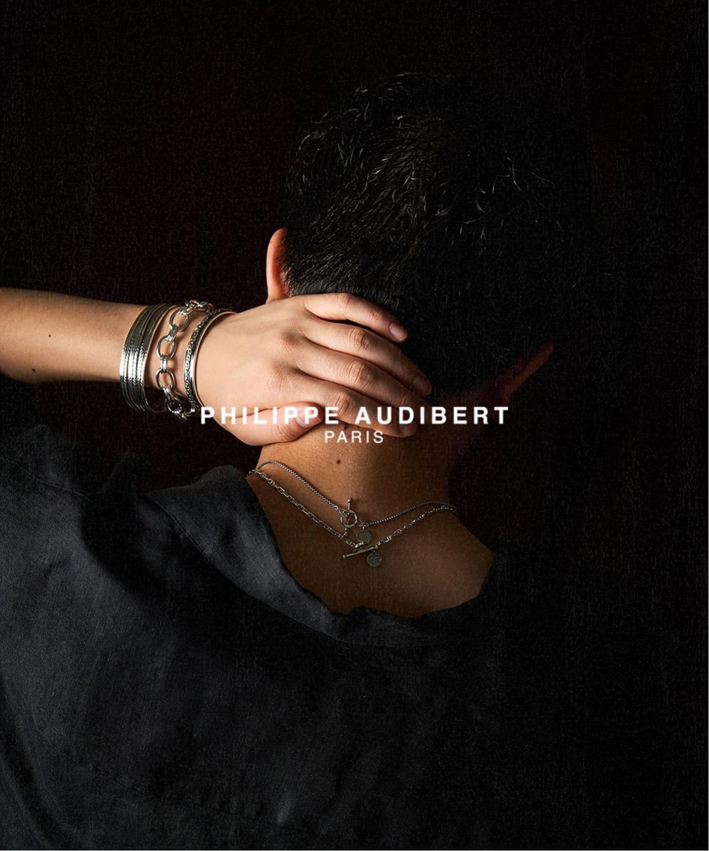 PHILIPPE AUDIBERT ツイストバングル シルバー Brass PHILIPPE AUDIBERT3Tziziri bracelet L brass silver（ブレスレット