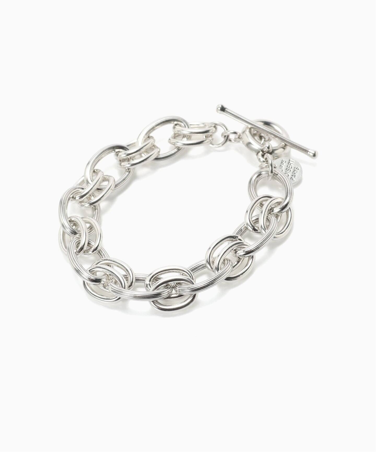 PHILIPPE AUDIBERT Byron bracelet, brass silver plated