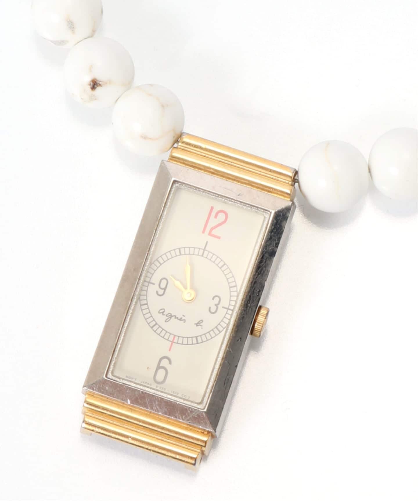 HIDAKA / ヒダカ ORBIT WATCH NECKLACE MAGNESITE（ネックレス