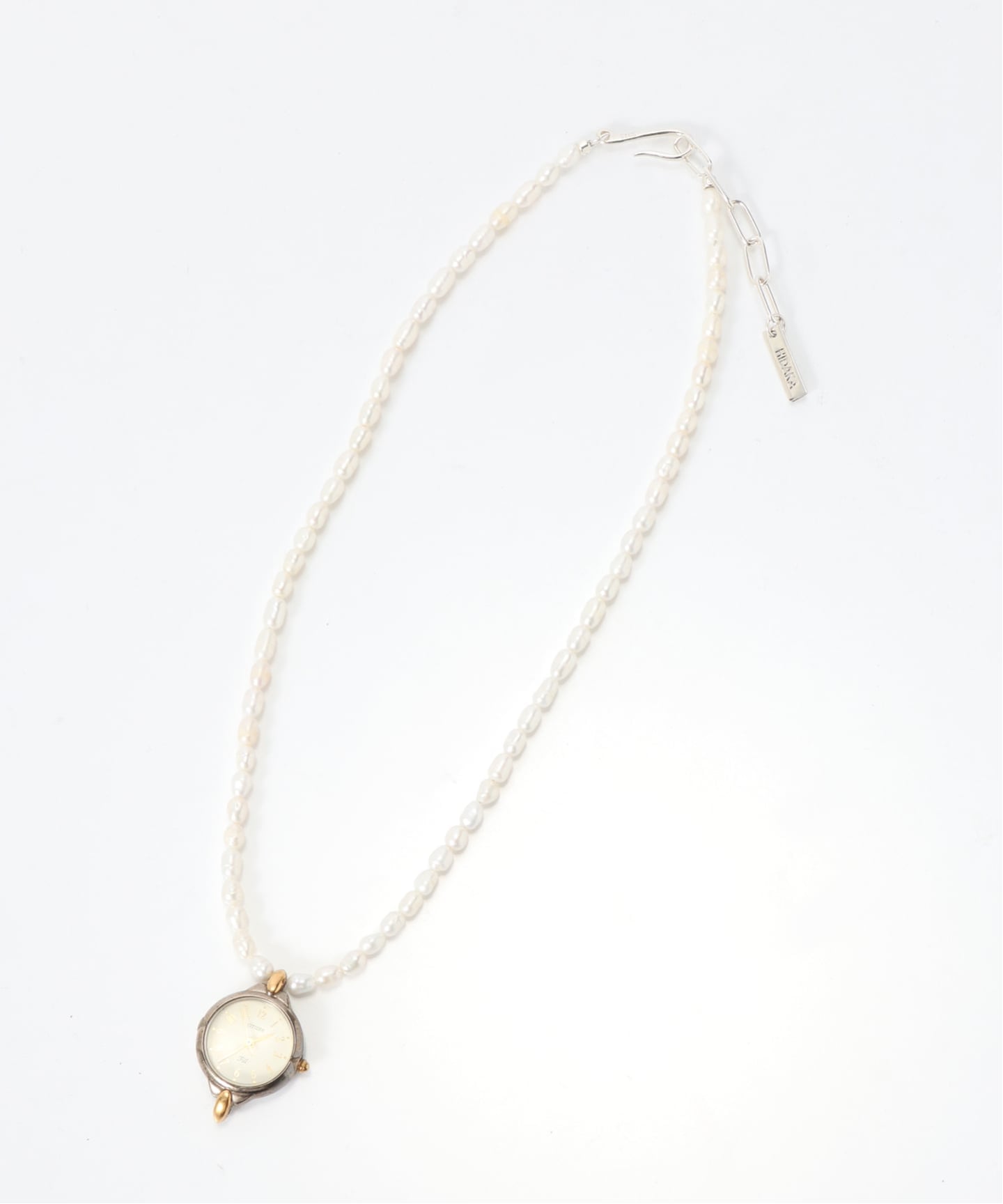 HIDAKA / ヒダカ ORBIT WATCH NECKLACE PEARL（ネックレス
