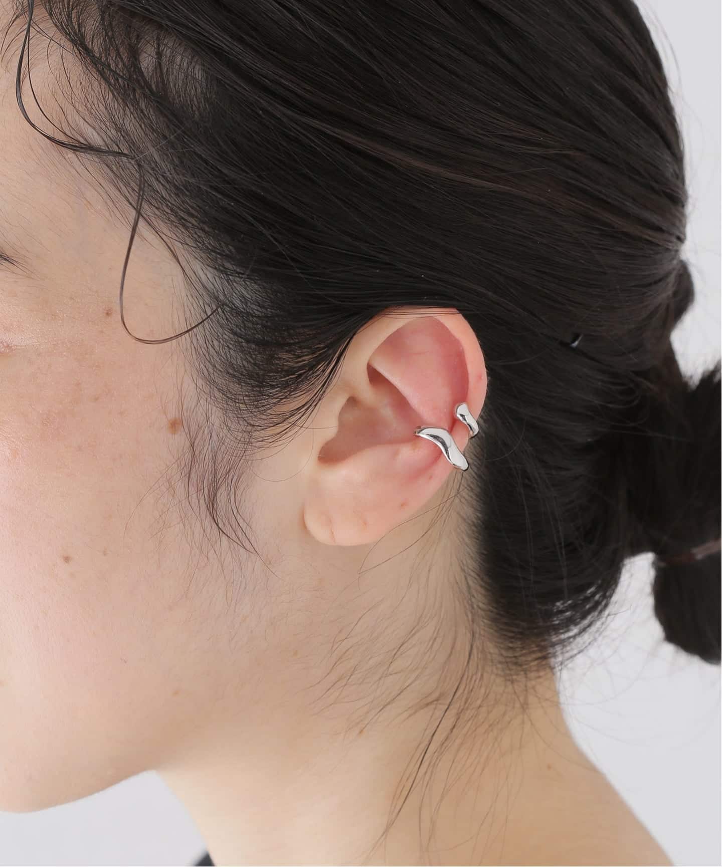 MARIA BLACK/マリアブラック】 Sagene Ear Cuff Silver：イヤーカフ
