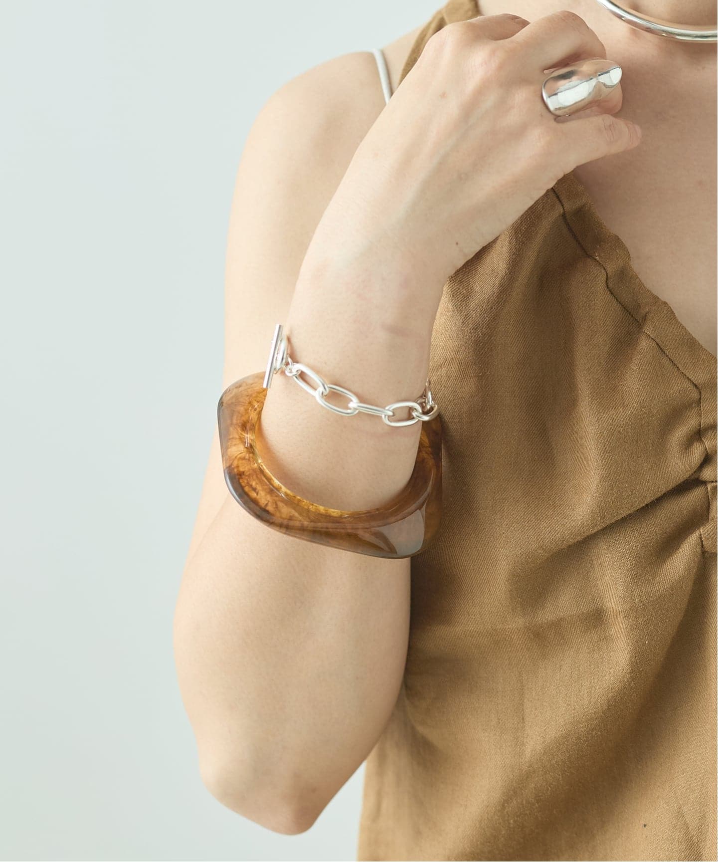 CRYSTAL HAZE/クリスタル ヘイズ Jelly Bangle Tortoise 2 バングル