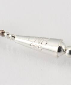 ERICKA NICOLAS BEGAY ナバホパール 3mm/45cm ネックレス（ネックレス 