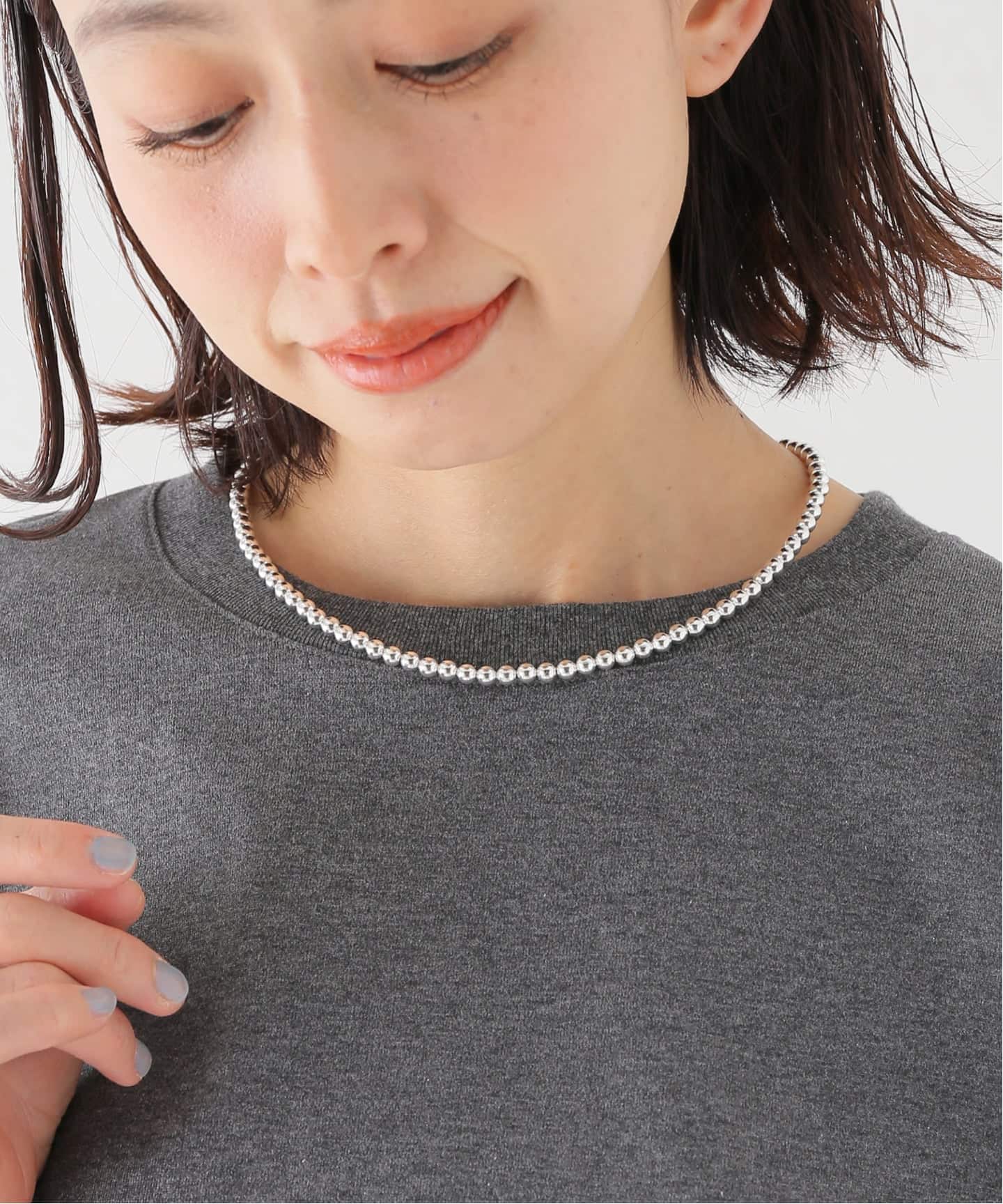 ERICKA NICOLAS BEGAY】ナバホパールNC 5-45:ネックレス(ネックレス ERICKA NICOLAS BEGAY】ナバホパールNC 5-45:ネックレス(ネックレス