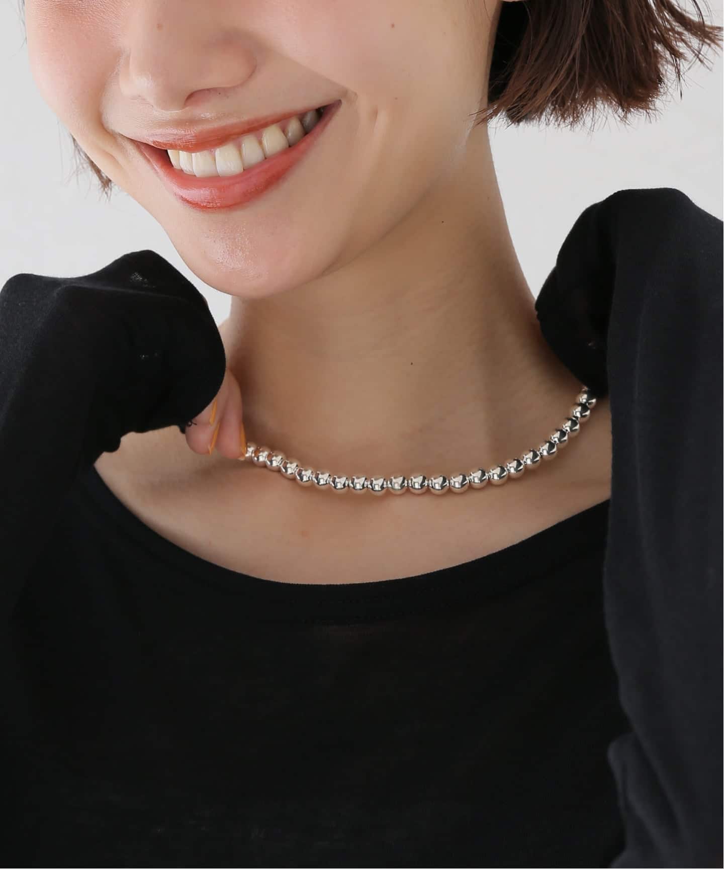 ERICKA NICOLAS BEGAY ナバホパールNC 7-45 ネックレス（ネックレス