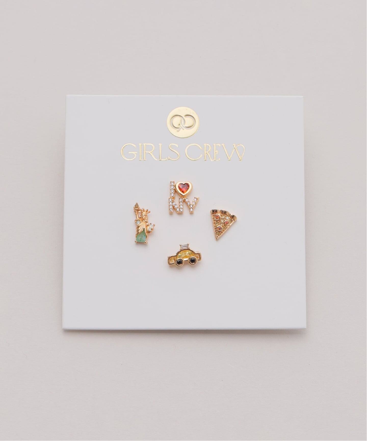 WEB限定予約》Girlscrew/ガールズクルー Big Apple ピアス(4ピース1