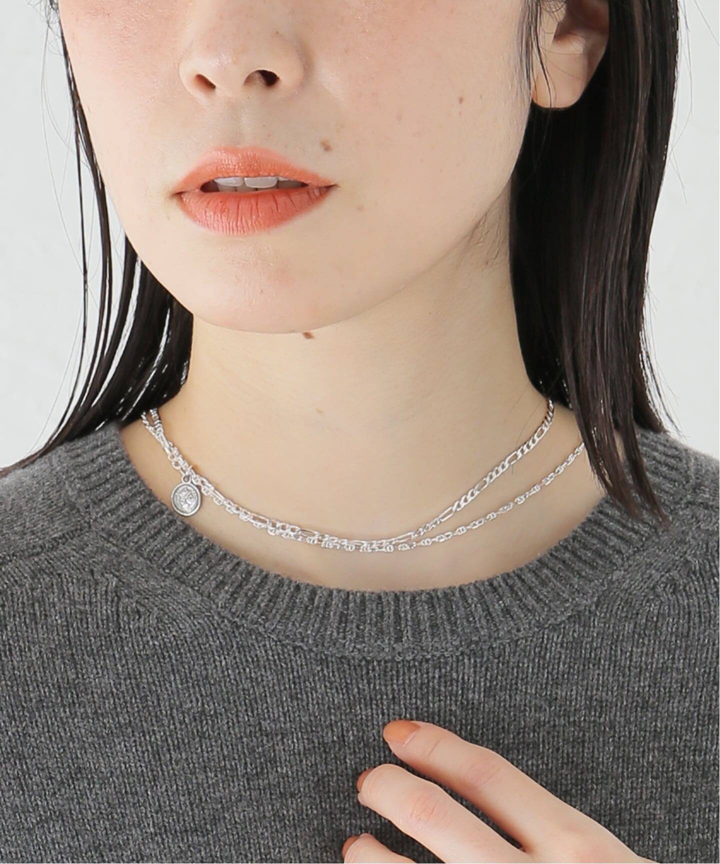 QUIP QUEINT/クイップ クエイント】two chain coin necklace