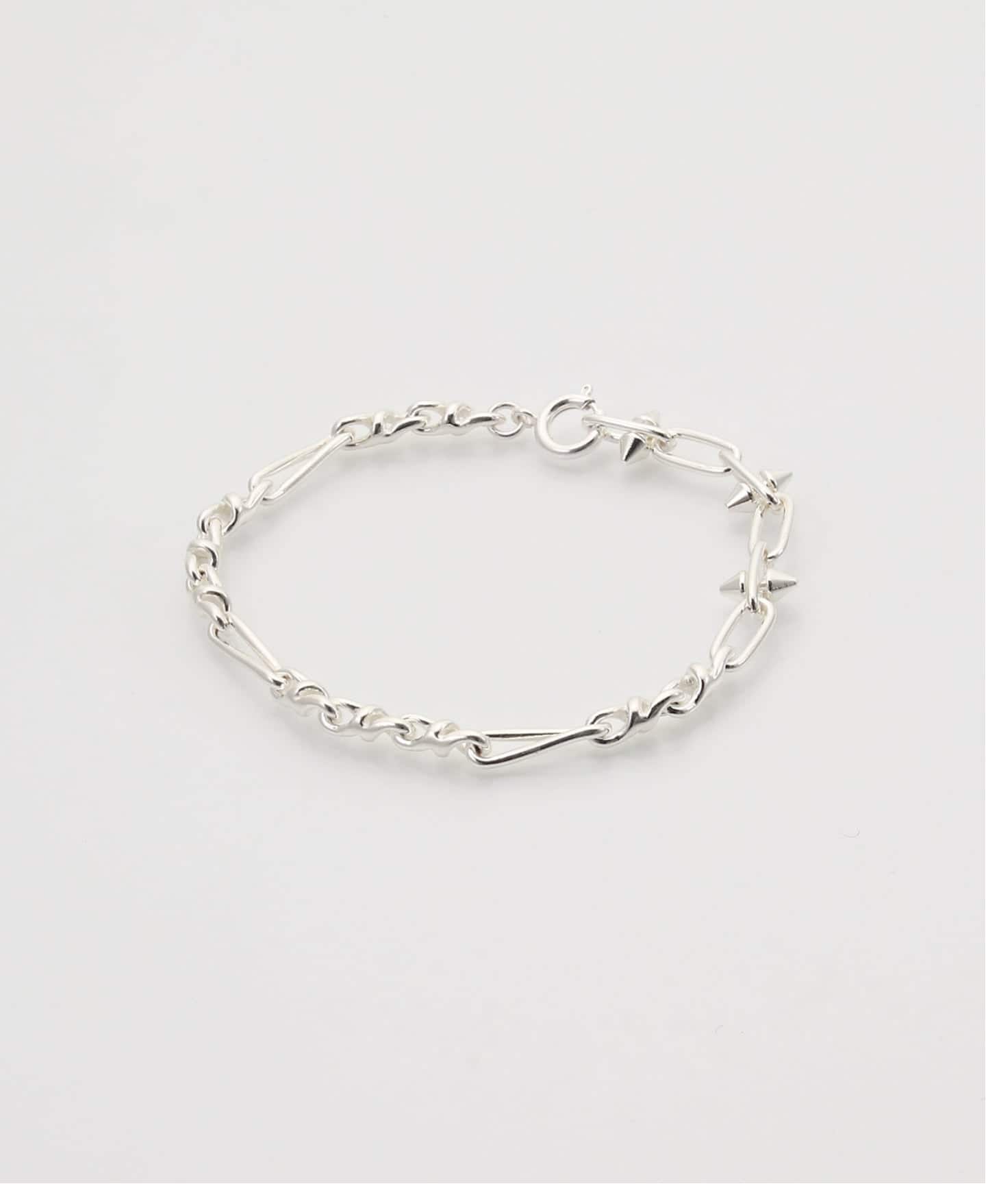 Soierie/ソワリー】 Chrome Spike Bracelet（ブレスレット・バングル