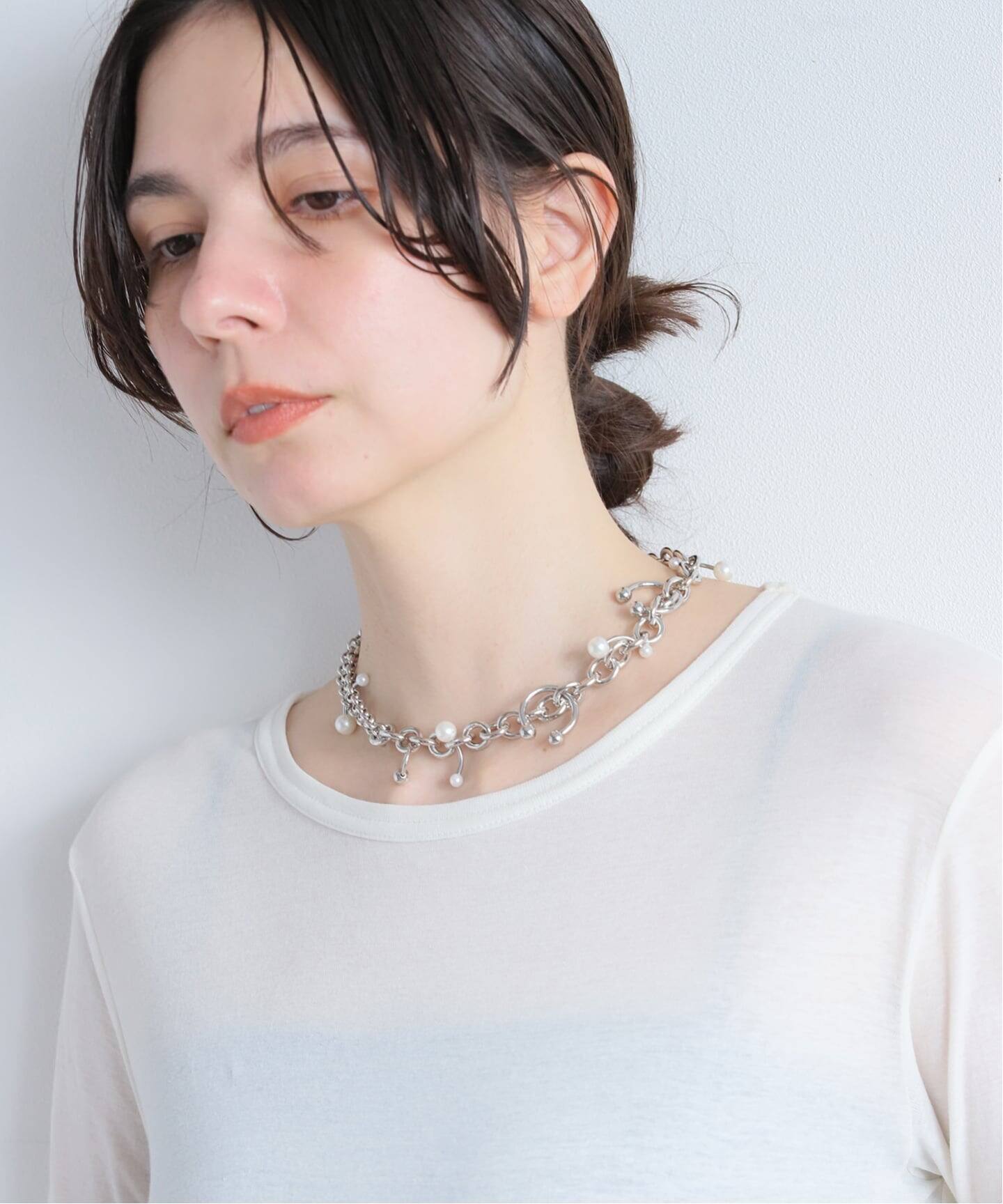 JUSTINE CLENQUET/ジャスティーヌ クランケ】 HOLLY PEARL NECKLACE