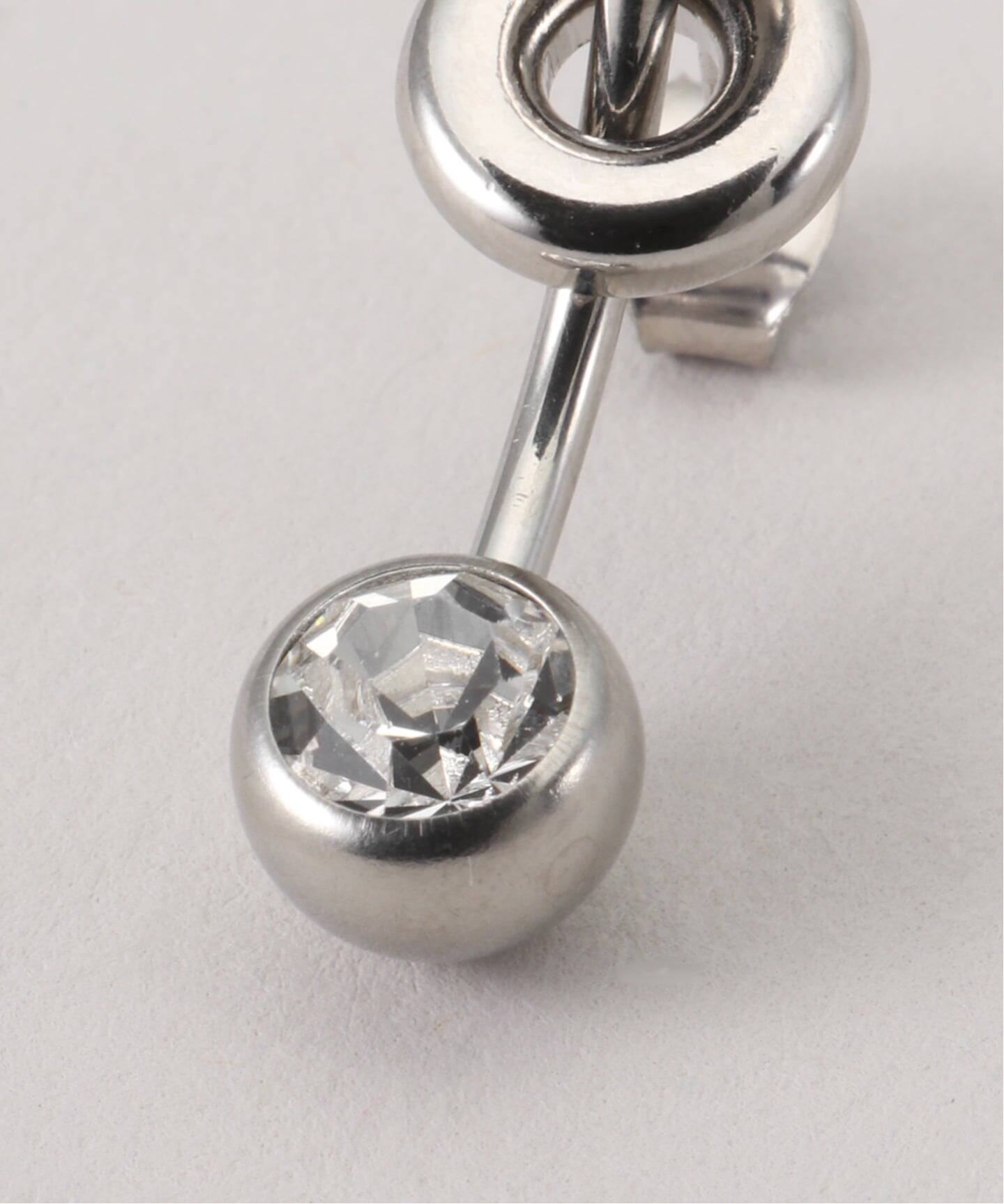 JUSTINE CLENQUET】MINDY CRYSTAL EARRING：ピアス（片耳）（ピアス