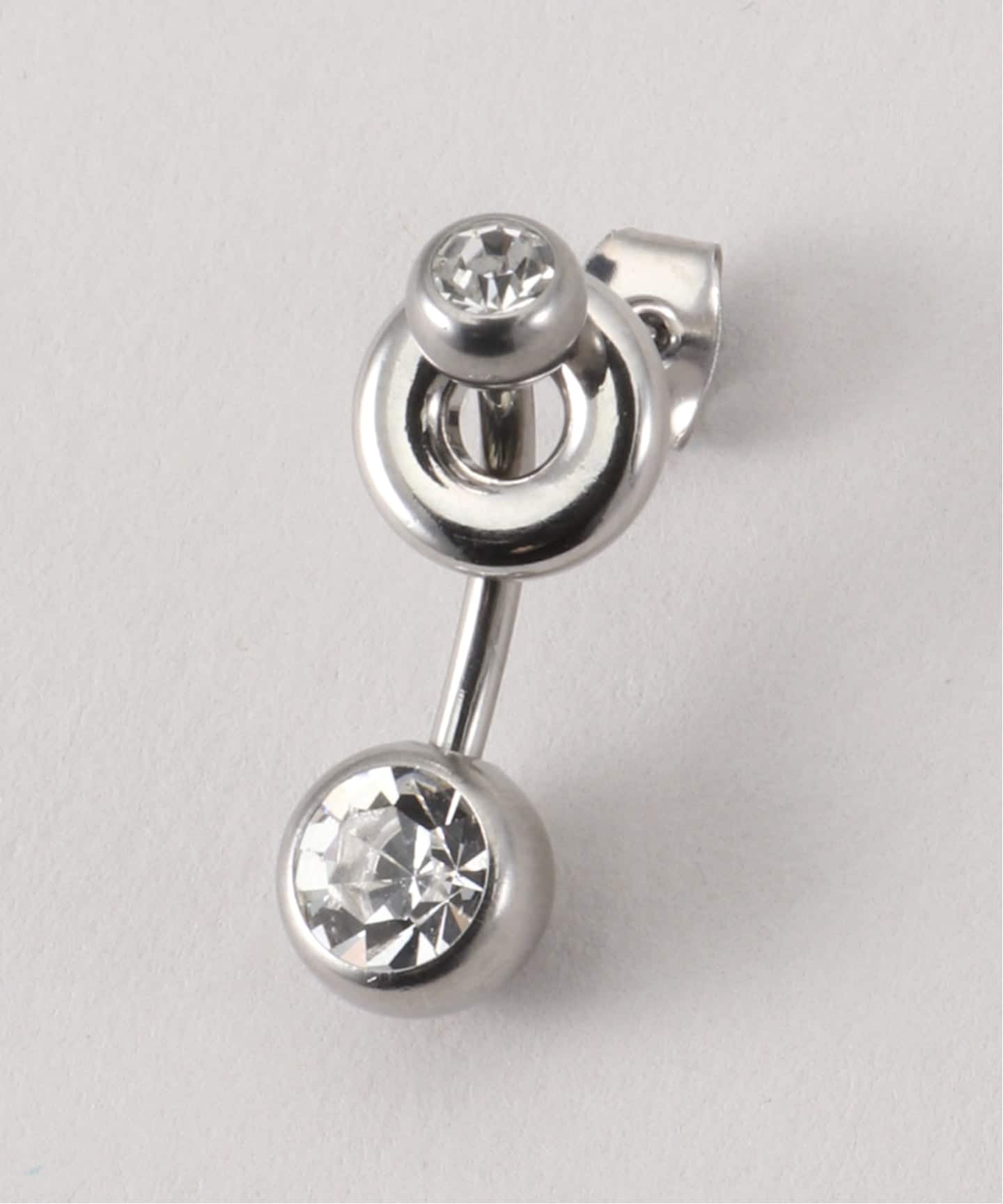 JUSTINE CLENQUET】MINDY CRYSTAL EARRING：ピアス（片耳）（ピアス