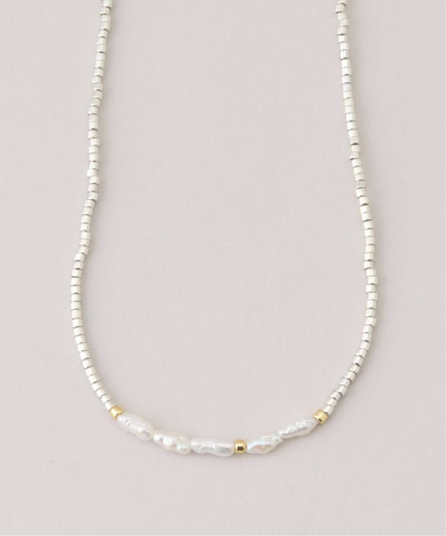 【Gian Paolo Fantoni】BEADS NECKLACE グレー Gian Paolo Fantoni】BEADS NECKLACE SHORT（ネックレス）｜journal