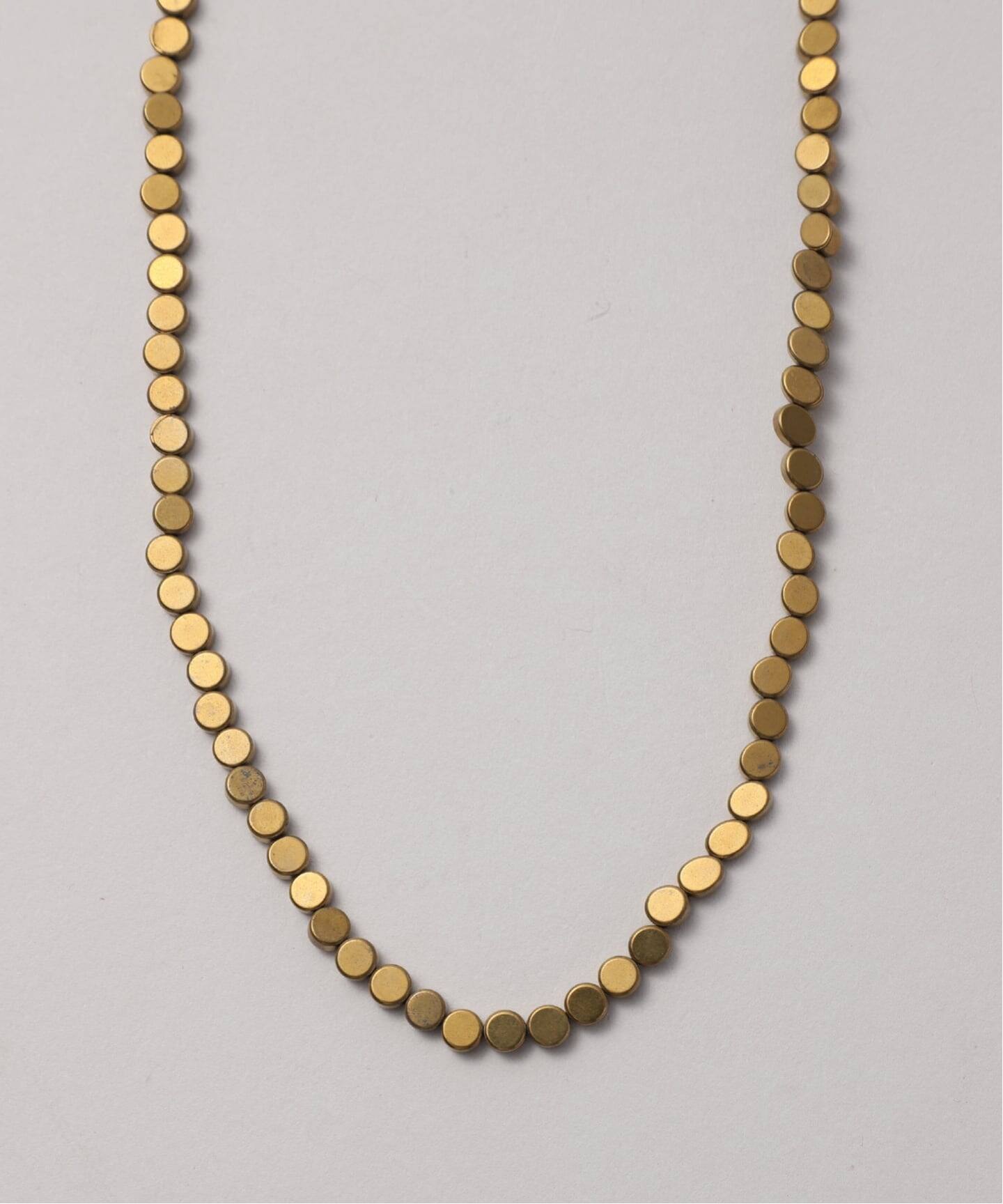 予約》［26SS新作］【HASHIBAMI/ハシバミ】ヒラマルネックレス