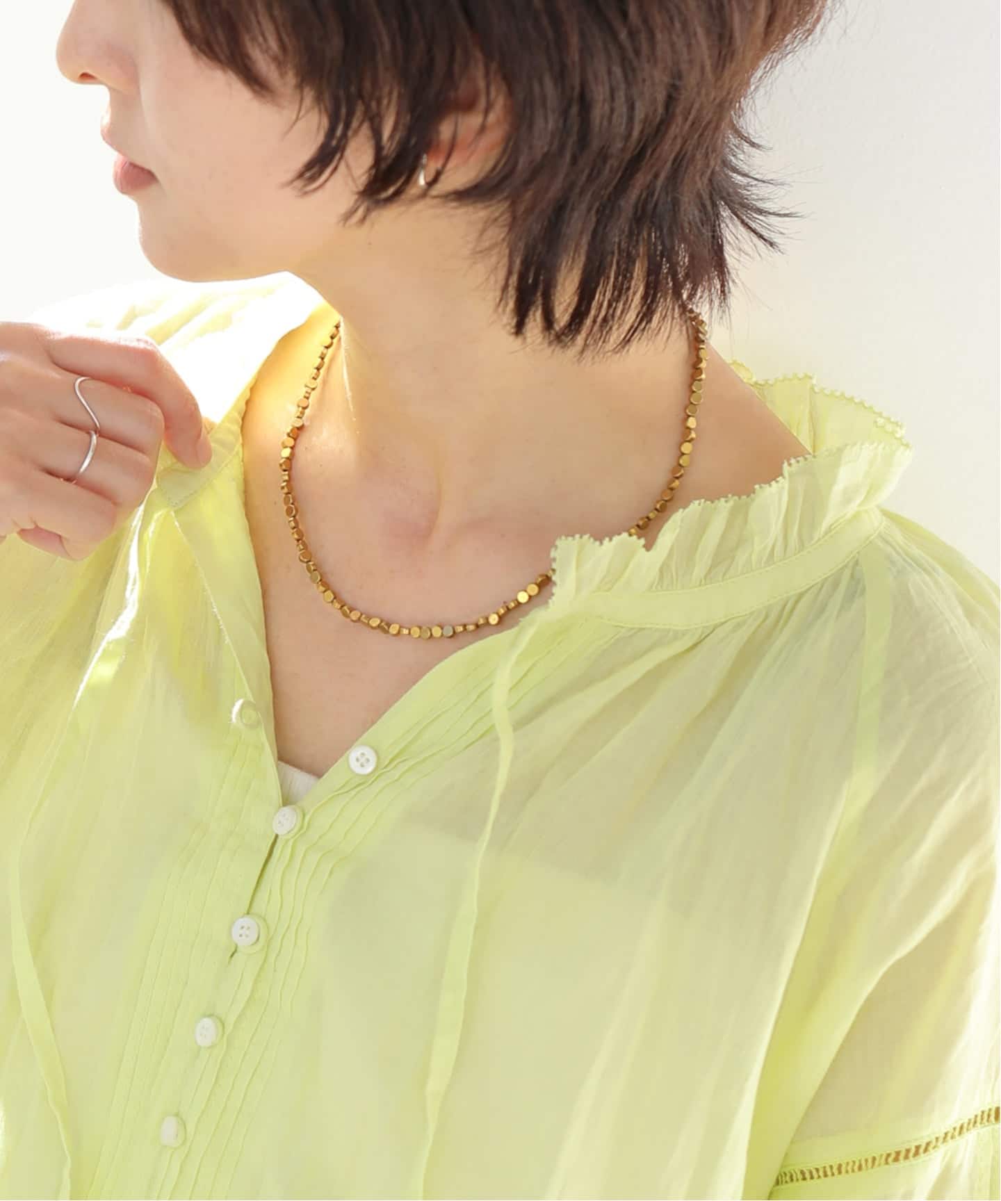 予約》［26SS新作］【HASHIBAMI/ハシバミ】ヒラマルネックレス