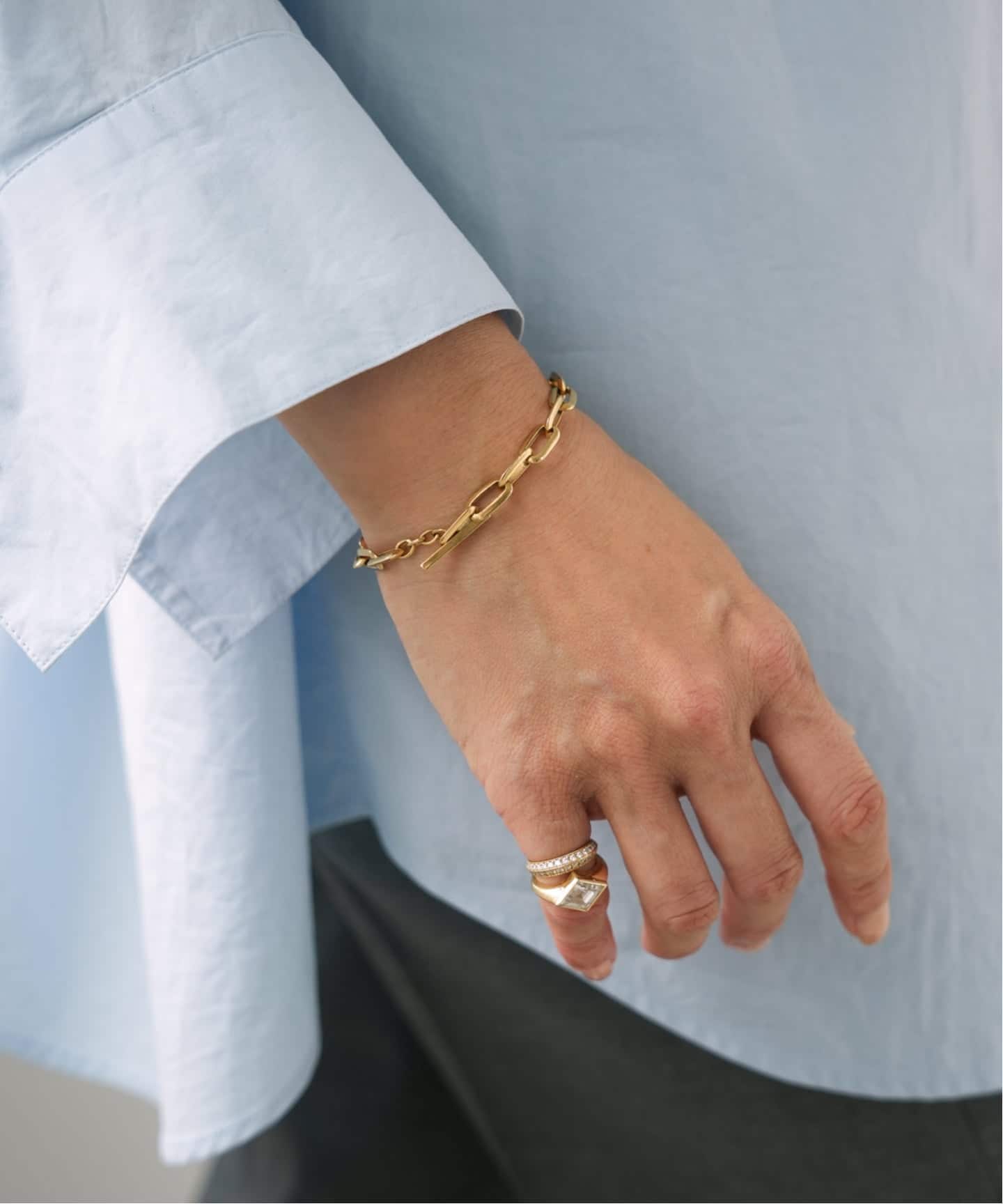 LIZZIE MANDLER/リジーマンドラー】CHUBBY KNIFE EDGE BRACELET