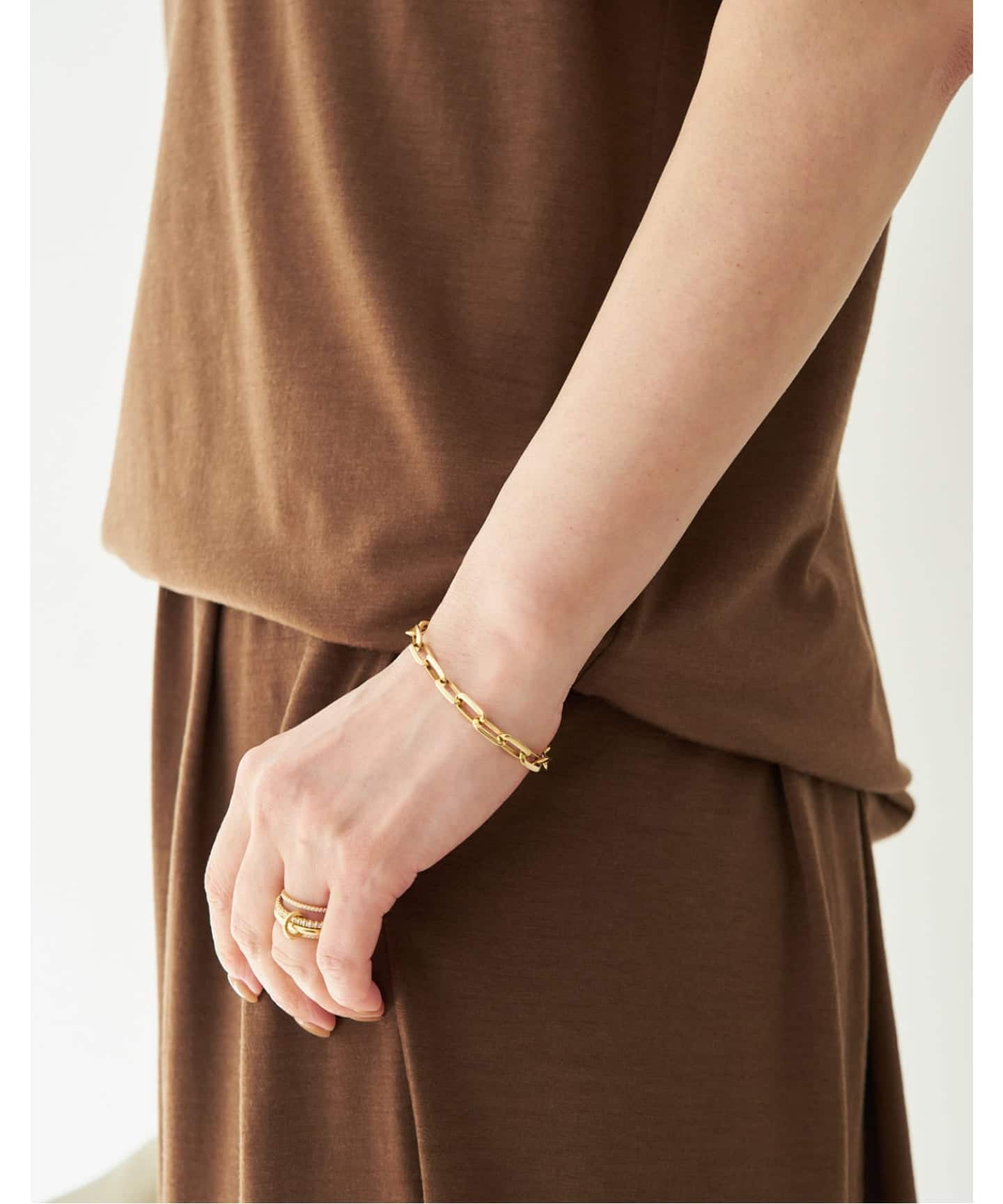 LIZZIE MANDLER ブレスレット シルバー&ゴールド LIZZIE MANDLER/リジーマンドラー】CHUBBY KNIFE EDGE BRACELET