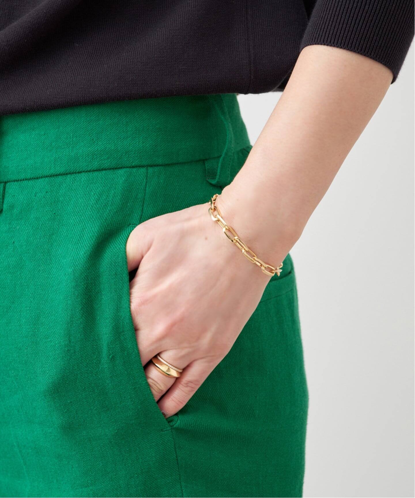 LIZZIE MANDLER/リジーマンドラー】CHUBBY KNIFE EDGE BRACELET