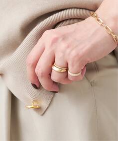 LIZZIE MANDLER/リジーマンドラーTHIN CRESCENT RING（リング 