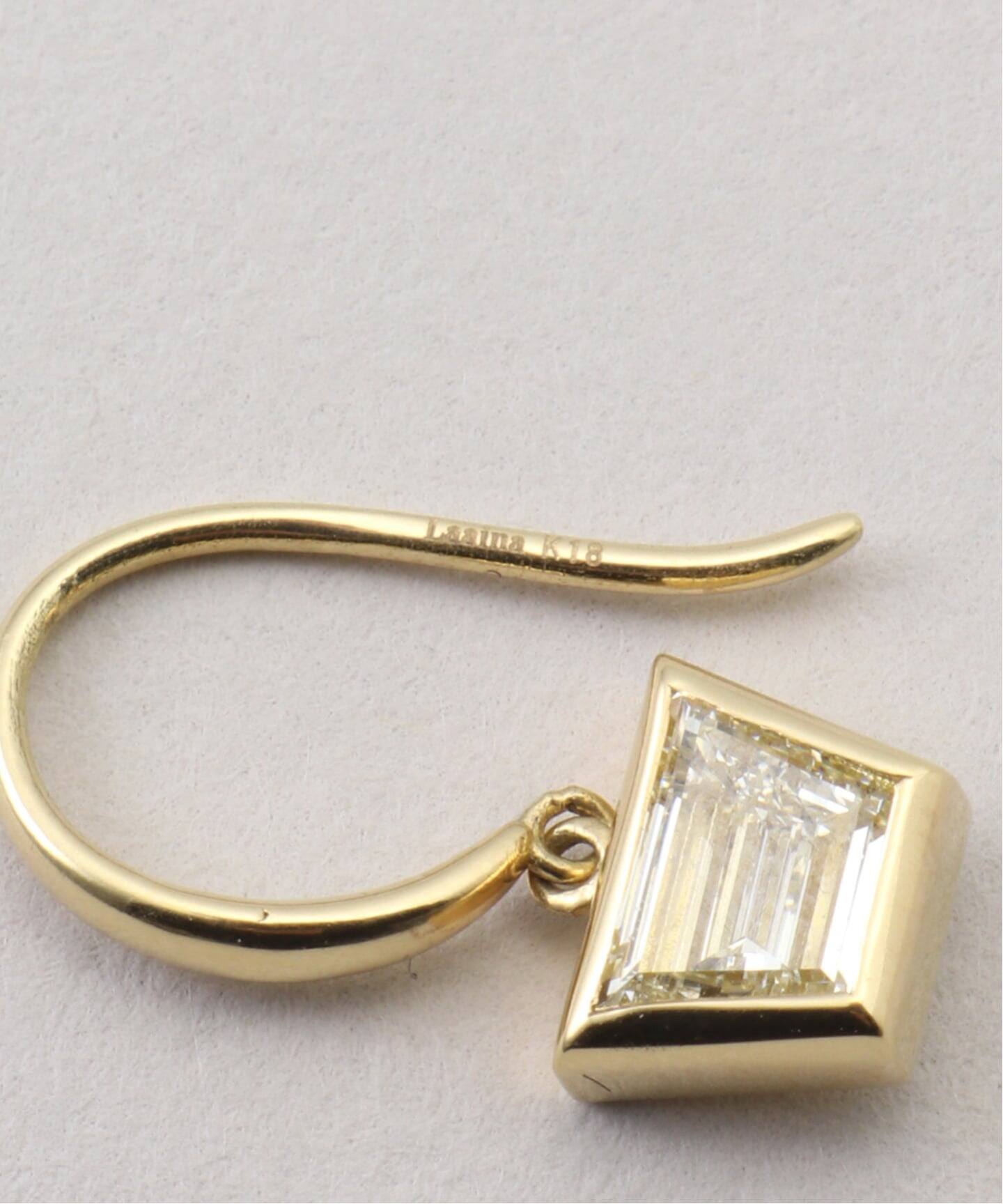 LAAINA/ラアイナ】DIAMOND EARRING（片耳のみ）0.53ct（ピアス（片耳用