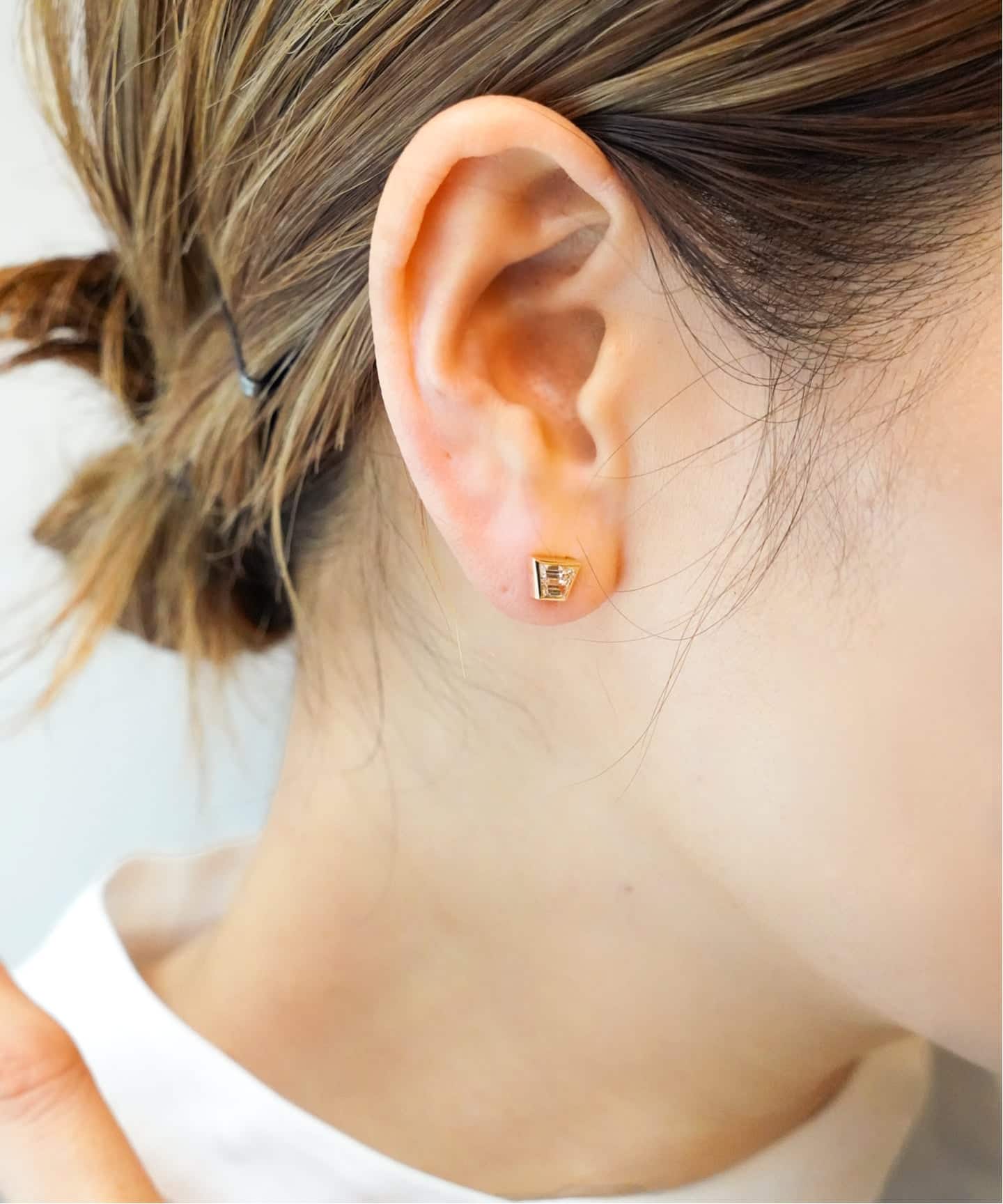 LAAINA/ラアイナ】DIAMOND EARRING（片耳のみ）0.47ct（ピアス（両耳用