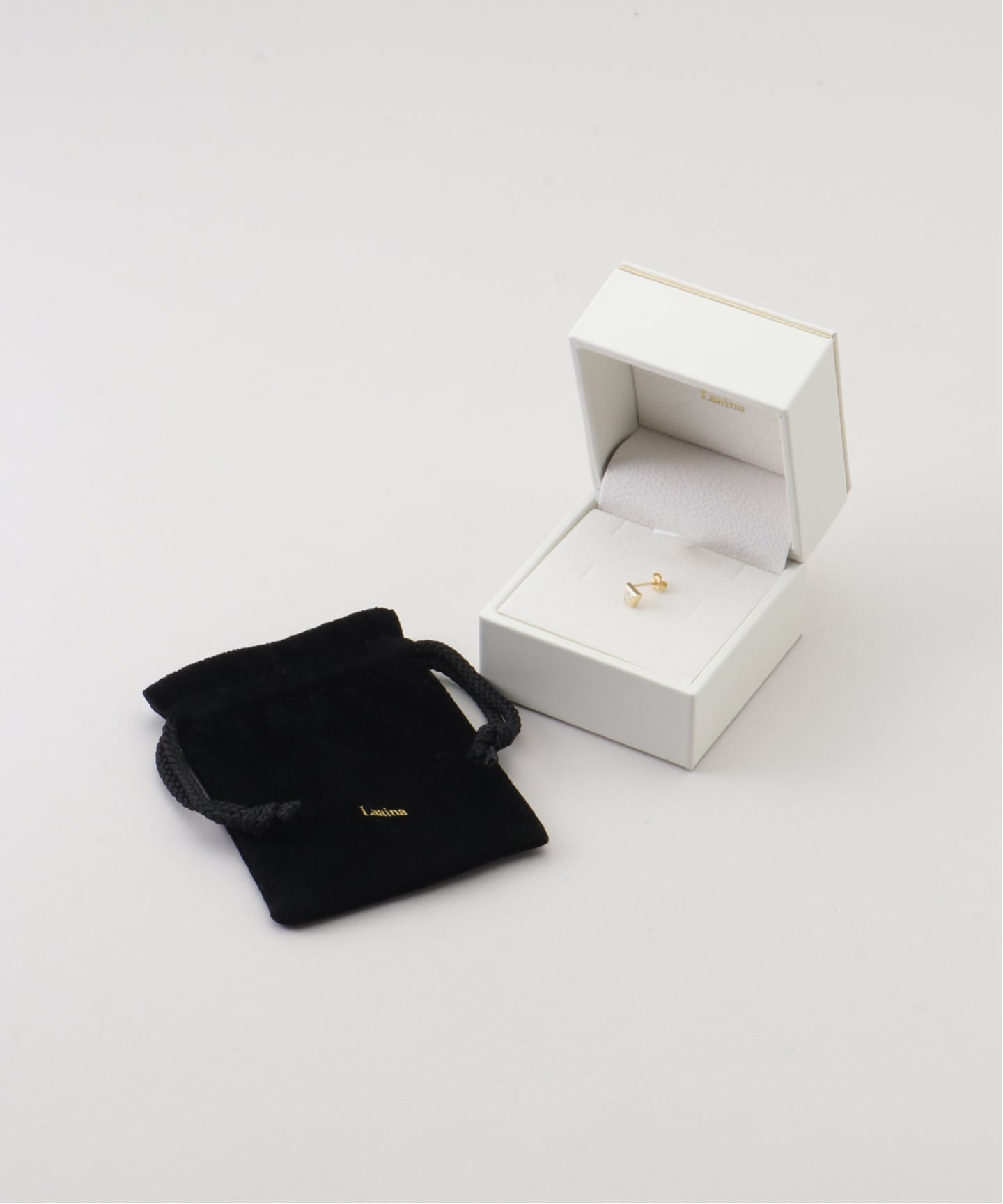 LAAINA/ラアイナ】DIAMOND EARRING（片耳のみ）0.2ct（ピアス（片耳用