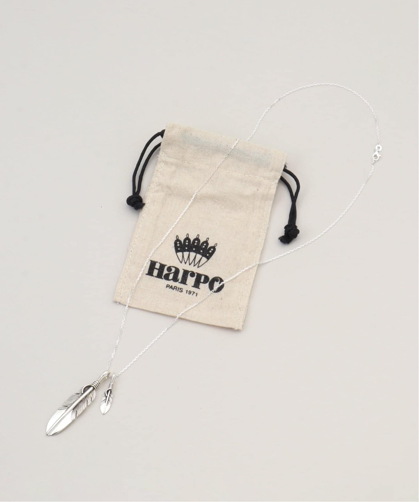 ★期間限定★【新品】HARPO DOUBLE FEATHER ネックレス BIG HARPO/アルポ】 DOUBLE FEATHER ネックレス BIG（ネックレス）｜MUSE