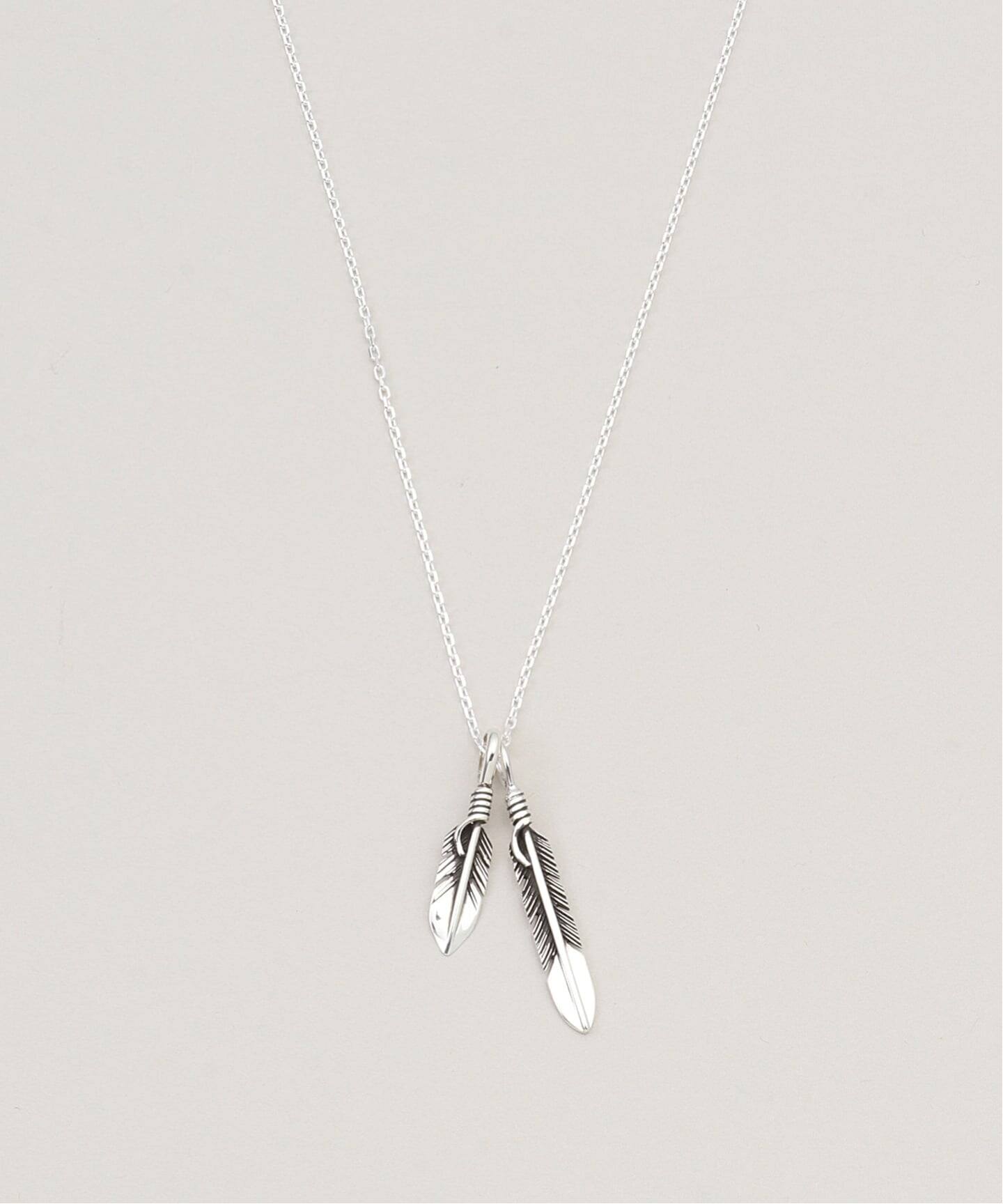 最終価格MUSE HARPOアルポDOUBLE FEATHER ネックレス S HARPO/アルポ】 DOUBLE FEATHER ネックレス S（ネックレス）｜MUSE de