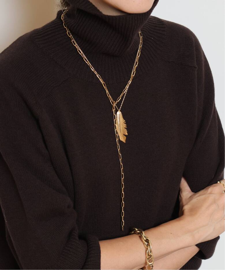 Manon Jewelry/マノン ジュエリー】Feather (Big)47.5chain ネックレス 