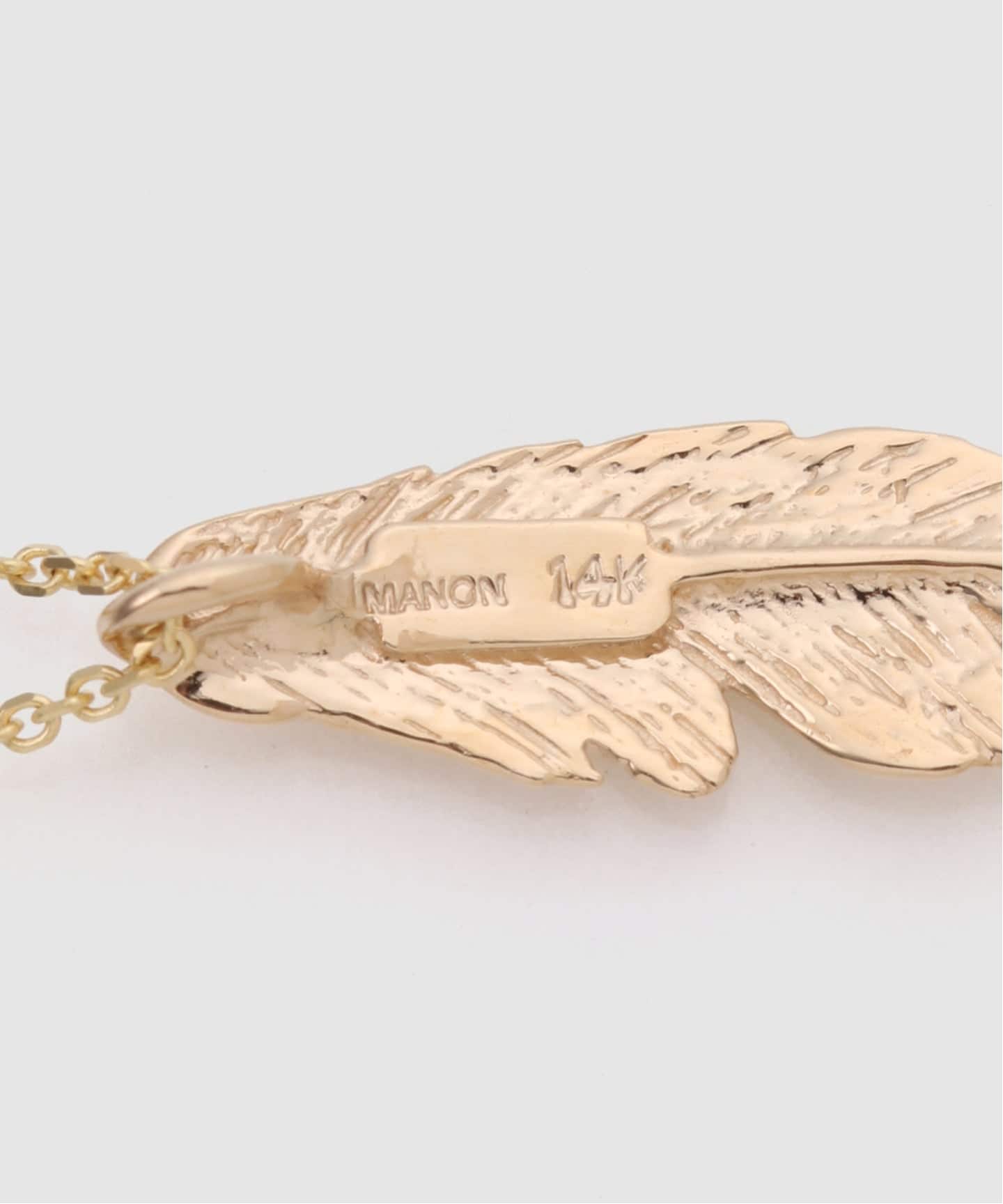 Manon Jewelry/マノンジュエリー】Feather ネックレス S （14kYG