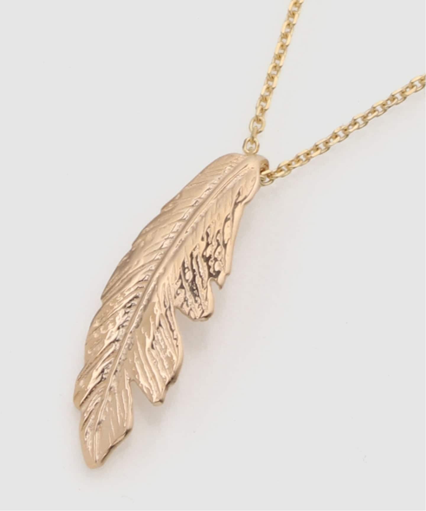 Manon Jewelry/マノンジュエリー】Feather ネックレス S （14kYG