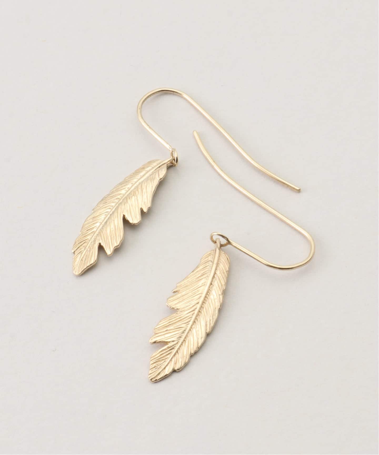 【片耳！】Manon Jewelry/フェザー　ピアス（S）14k YG Manon Jewelry/マノンジュエリー】Feather ピアス（S）14k YG（ピアス