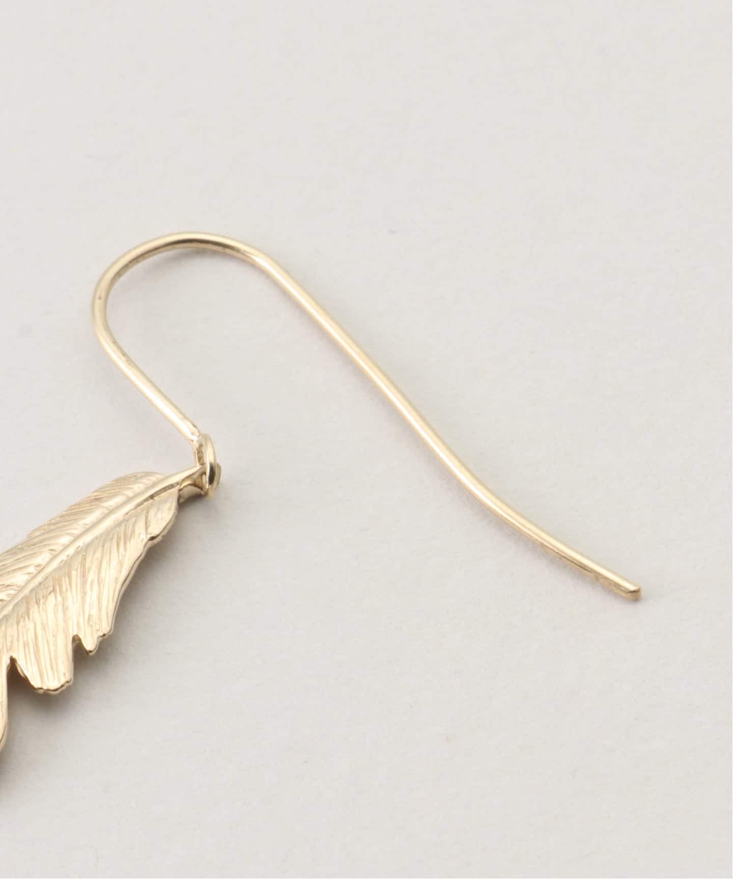Manon Jewelry/マノンジュエリー】Feather ピアス（S）14k YG（ピアス
