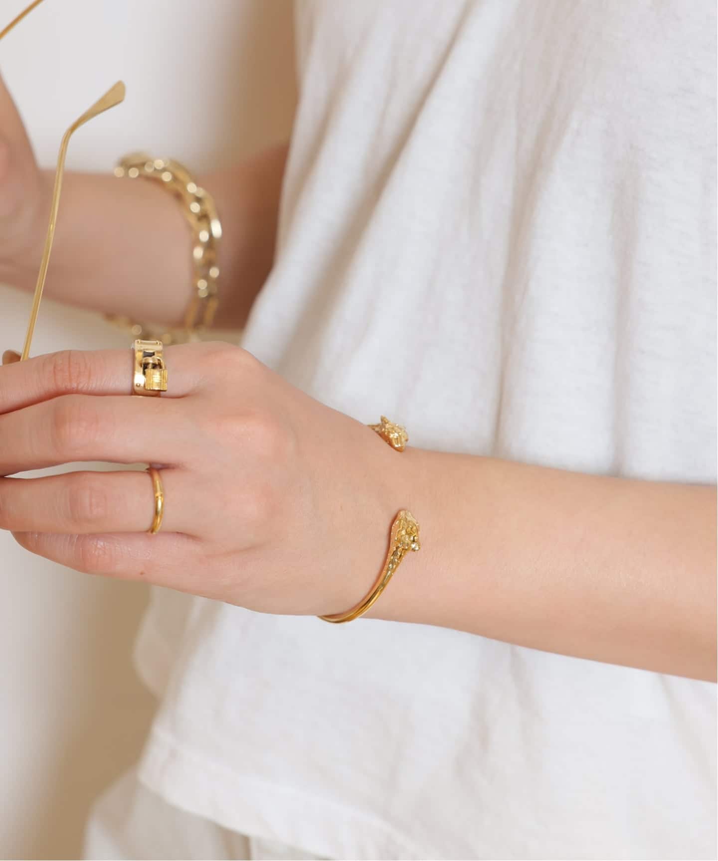 La Blonde aux Bijoux/ラ ブロンド オ ビジュー】PANTHER カフ