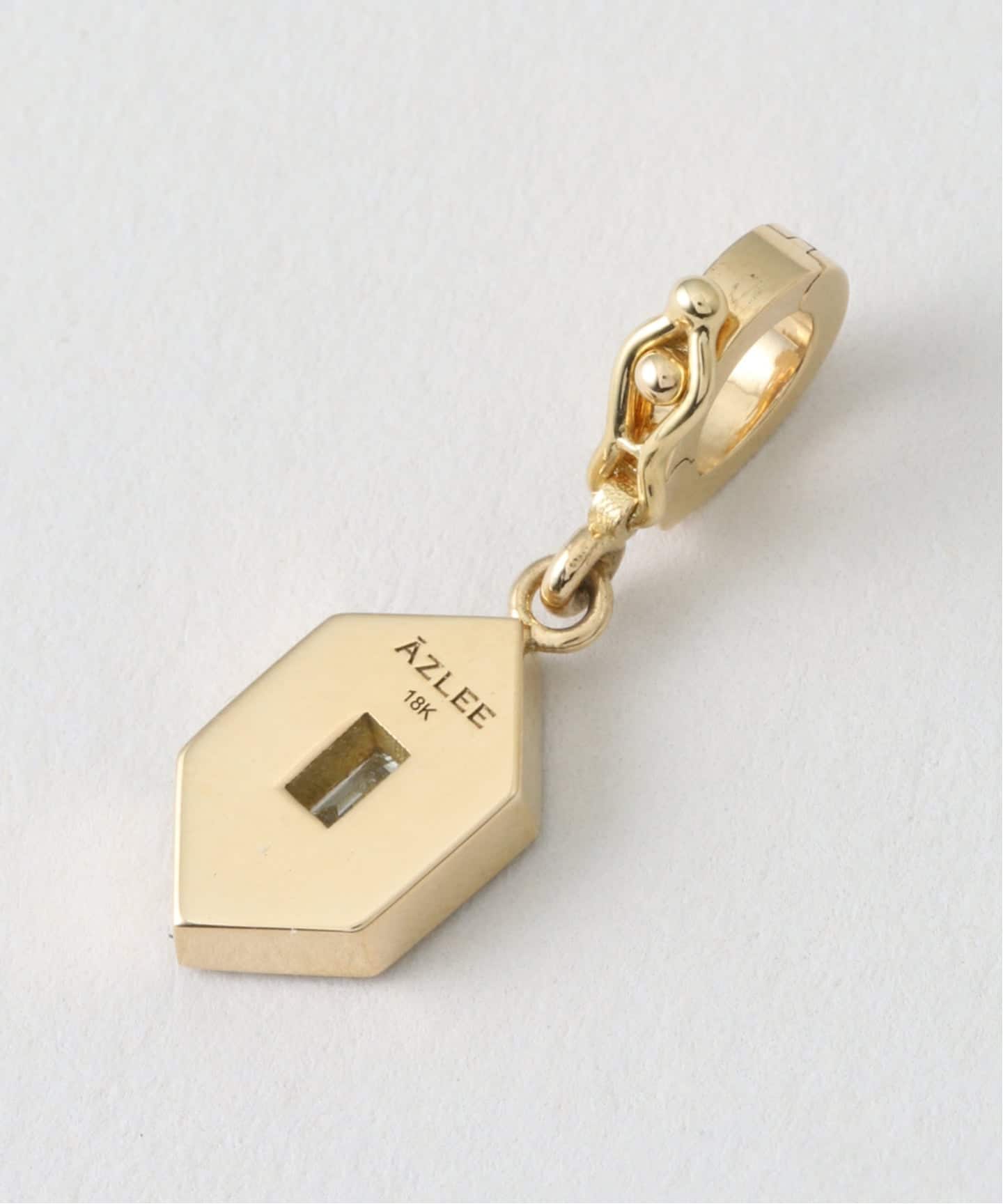 AZLEE/アズリー】 SMALL DIAMOND BLACK ENAMEL チャーム（チャーム