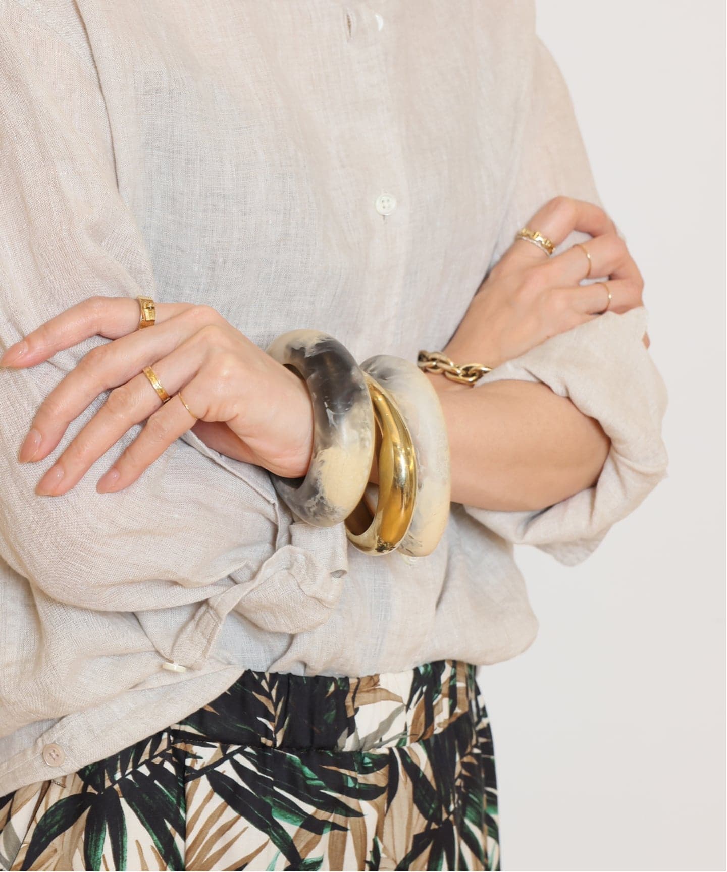 DINOSAUR DESIGNS/ダイナソーデザインズ】SMALL ROCK BANGLE(GOLD