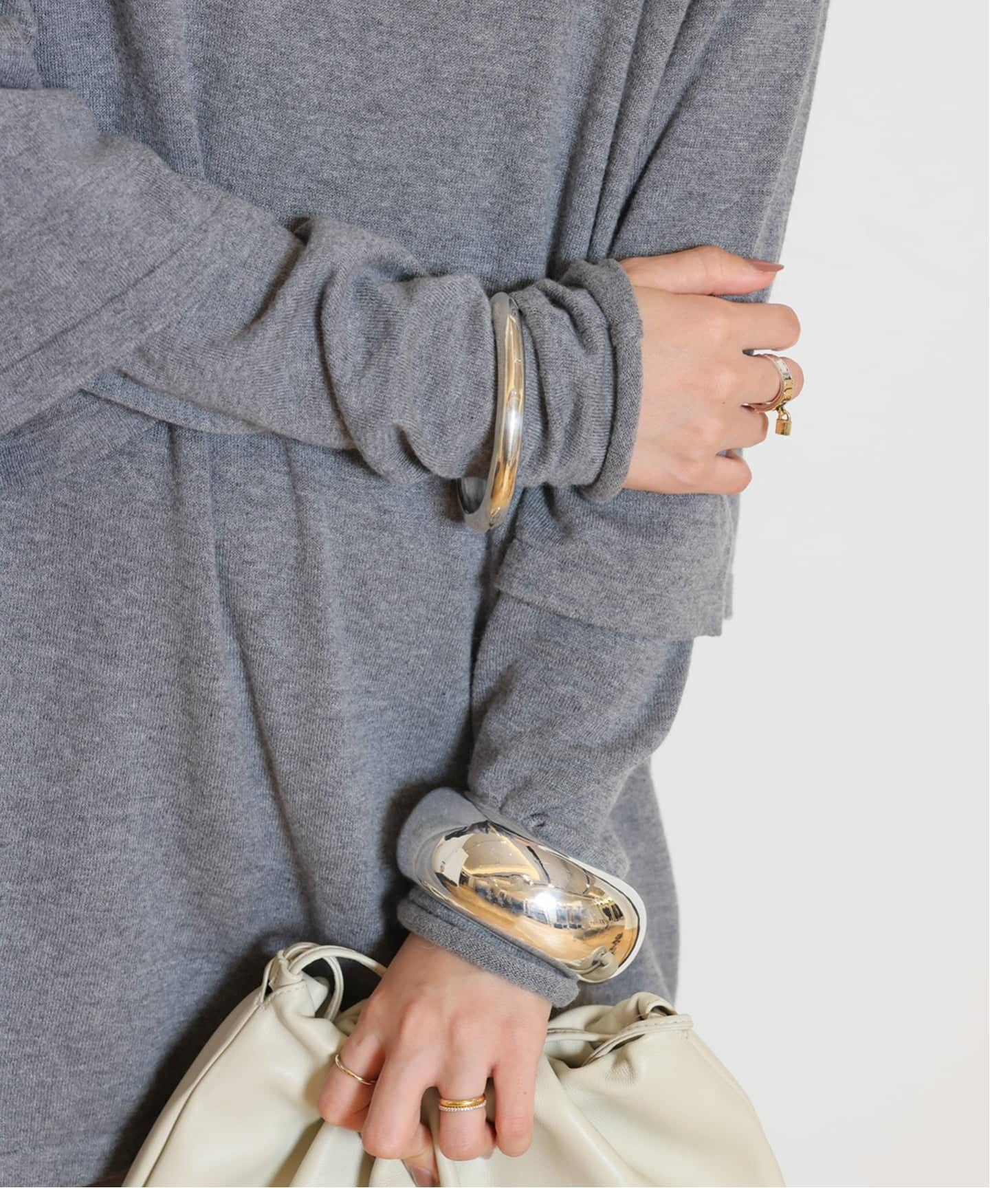 DINOSAUR DESIGNS/ダイナソーデザインズ】WIDE BOULDER BANGLE(SILVER