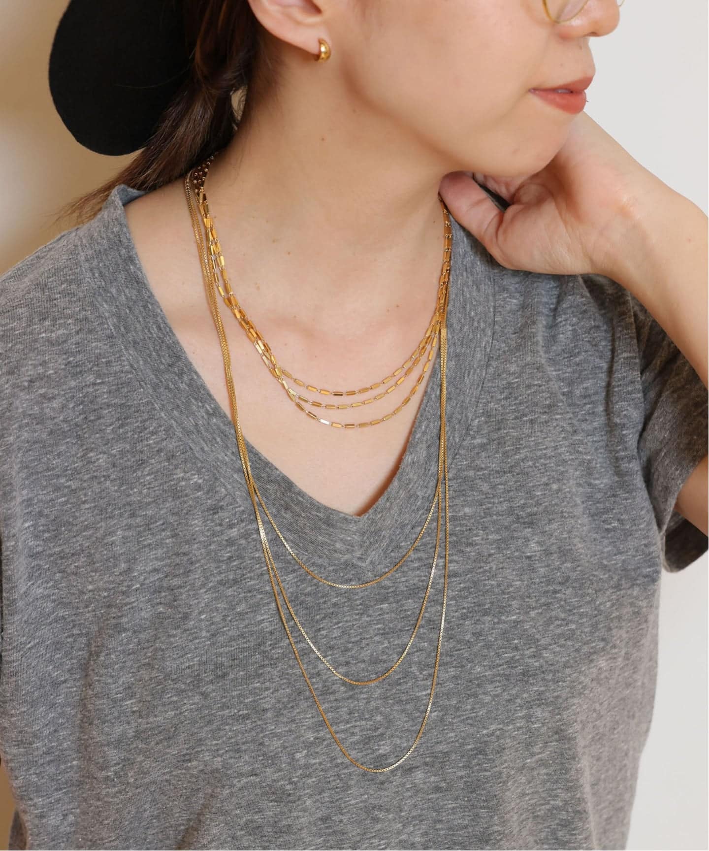 MAGGOOSH/マグーシュ】NAIAD 3LINE LONG ネックレス（ネックレス