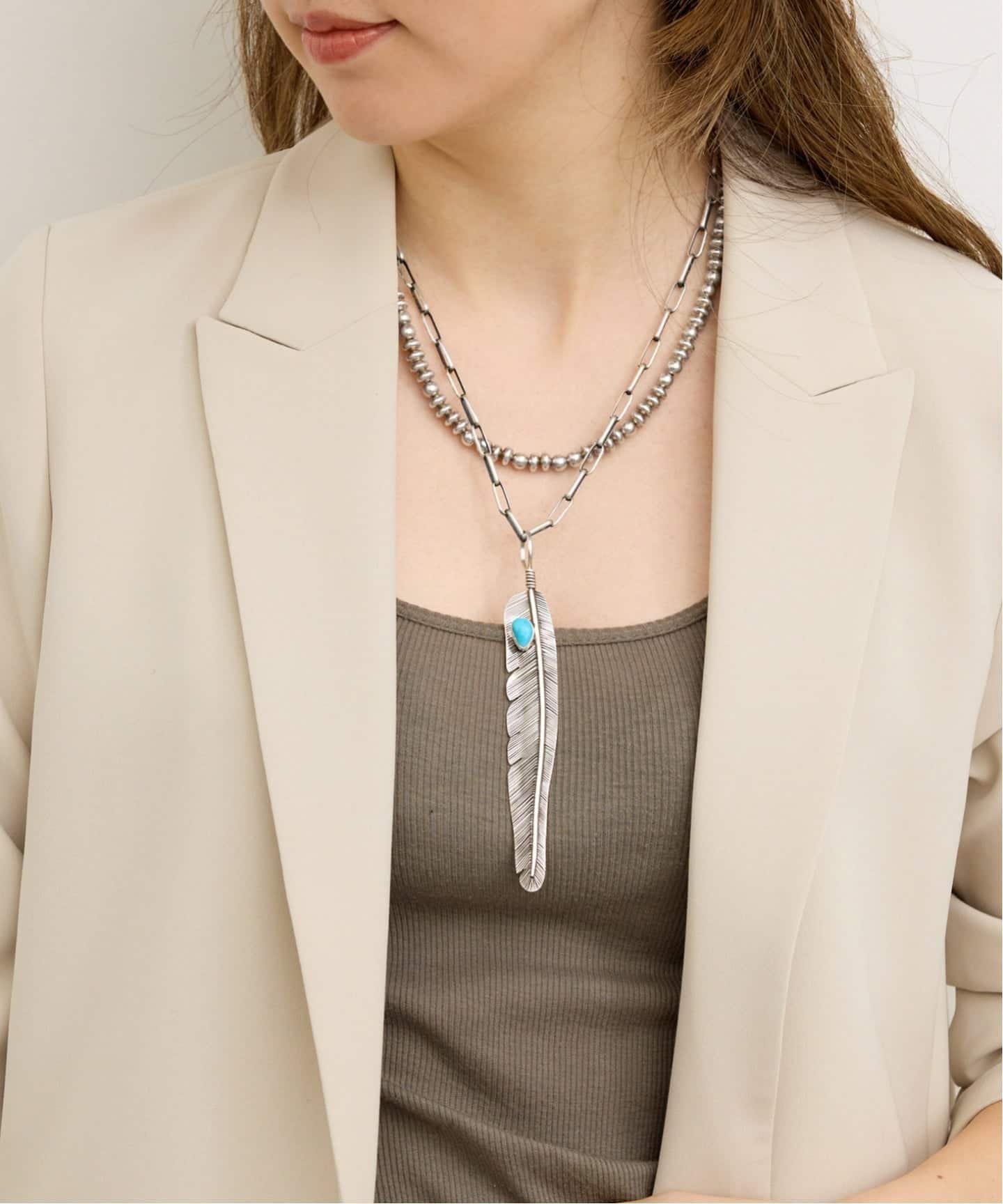 HARPO/アルポ】 FEATHER NECKLACE（ネックレス）｜L'Appartement