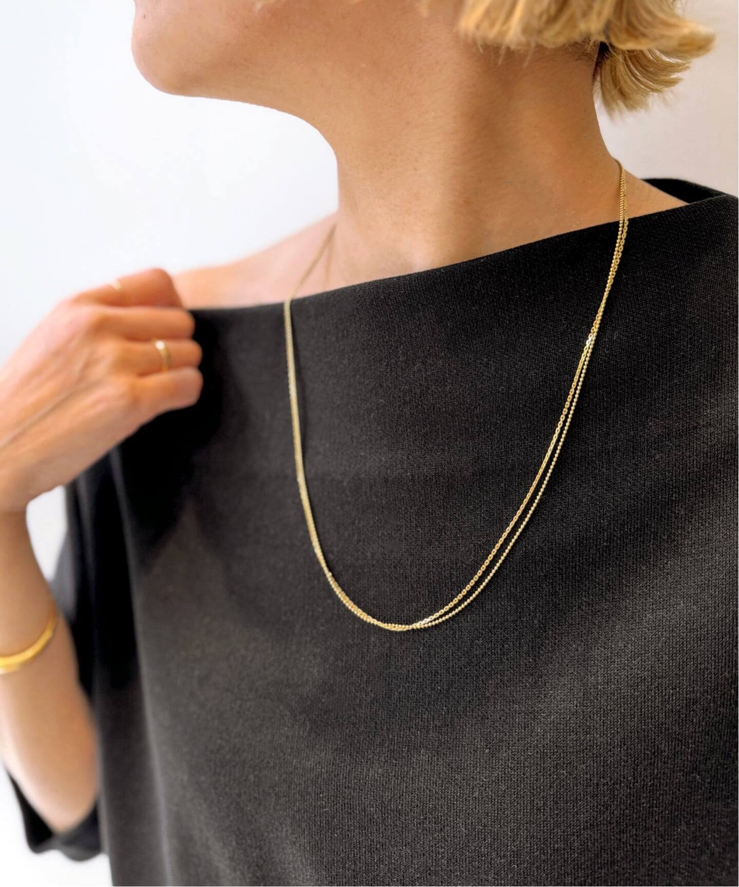 MARIHA/マリハ】 Silent Rain Double Necklace 60cm（ネックレス）｜L