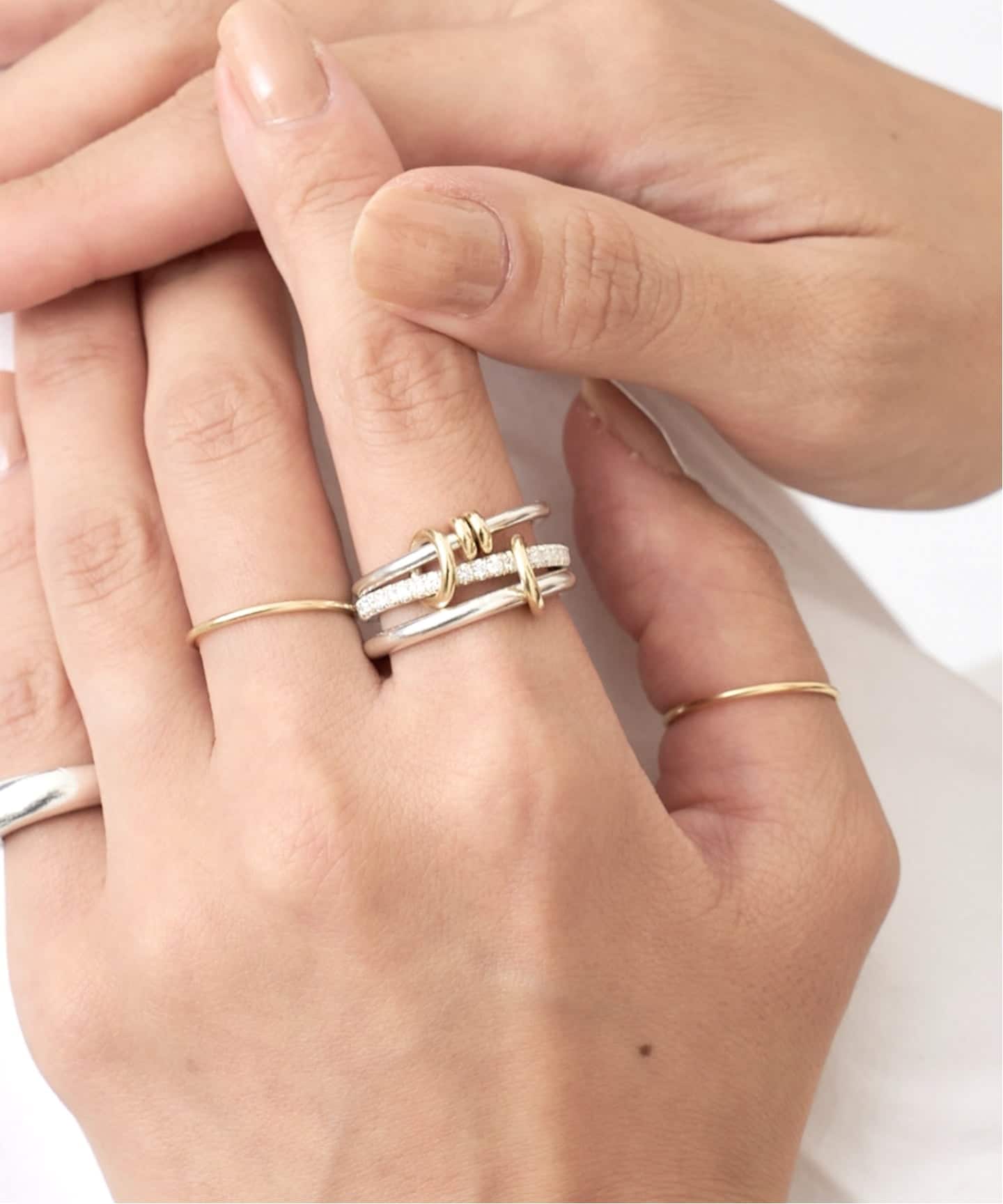 MANON JEWELRY/マノン ジュエリー】 feather pinky ring（リング）｜L