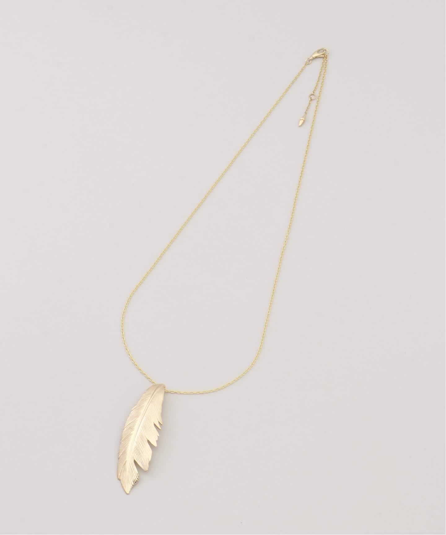 MANON JEWELRY/マノン ジュエリー】 feather pendant big thic